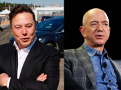Elon Musk en Jeff Bezos