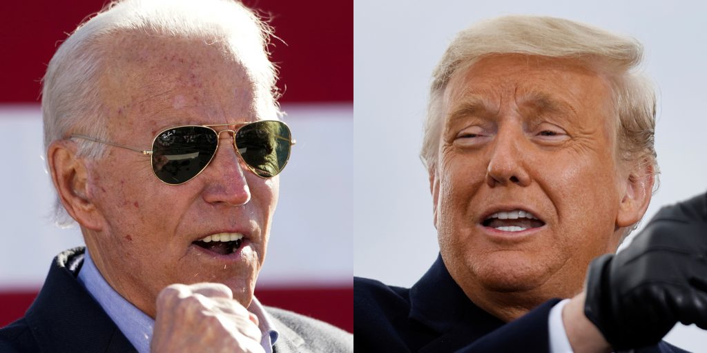 Joe Biden en Donald Trump