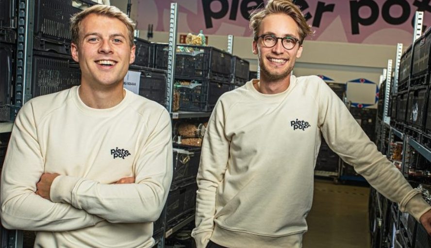 Martijn Bijmolt (L) en Jouri Schoemaker, de oprichters van Pieter Pot.