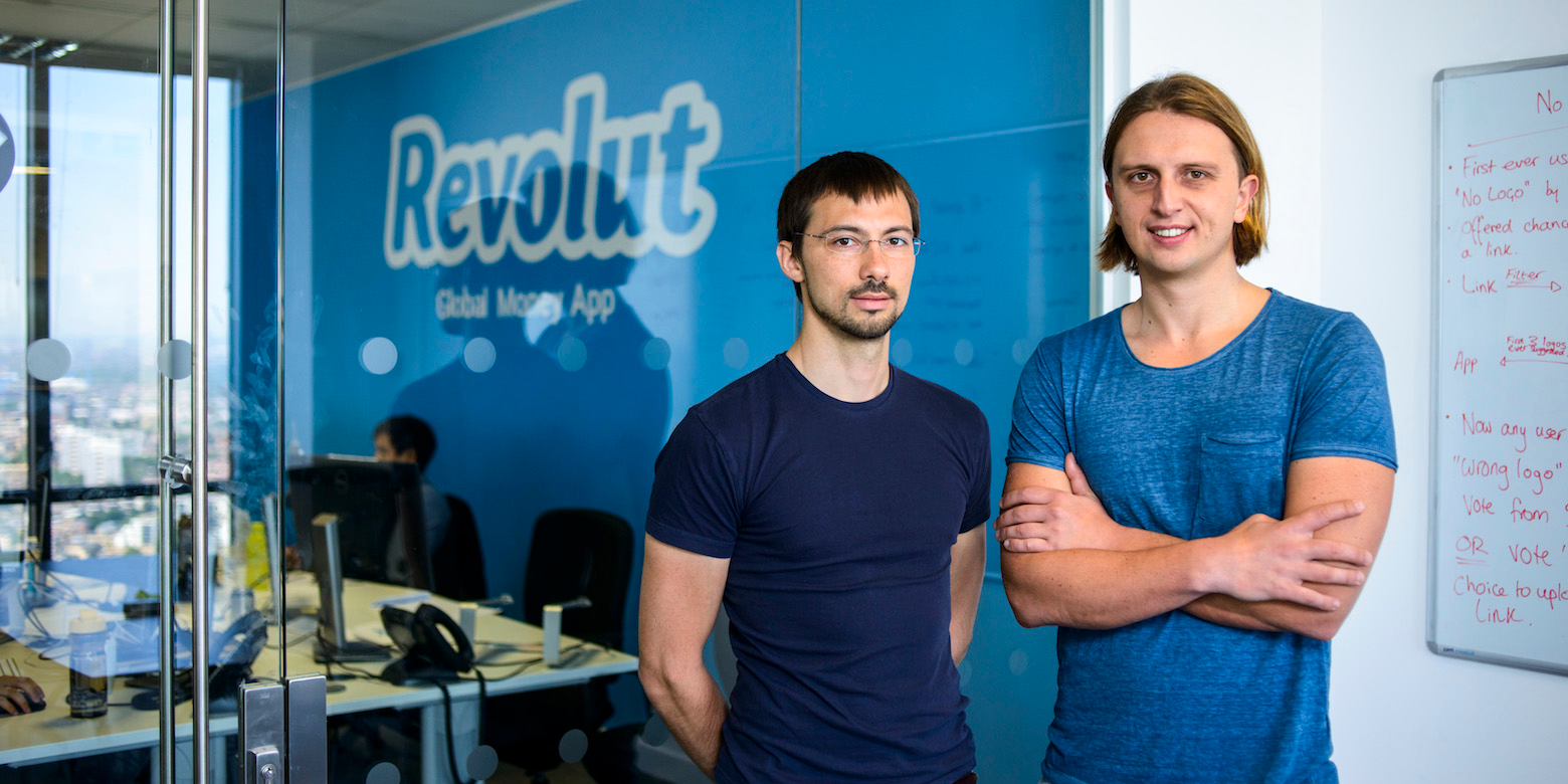 Revolut cofounders Vlad Yatsenko, left, and Nikolay Storonsky.