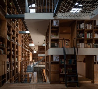 Peek Inside A Tiny Capsule Hotel Room Hidden Inside Of A Library And Bookstore In The Middle Of The Mountains In China