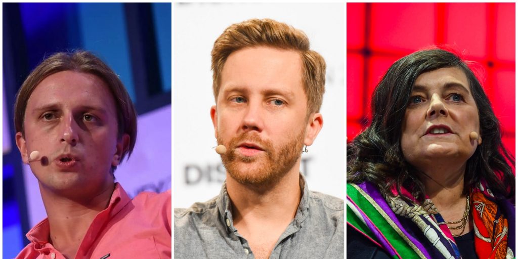 Revolut cofounder Nik Storonsky, Monzo cofounder Tom Blomfield, and Starling Bank founder Anne Boden.