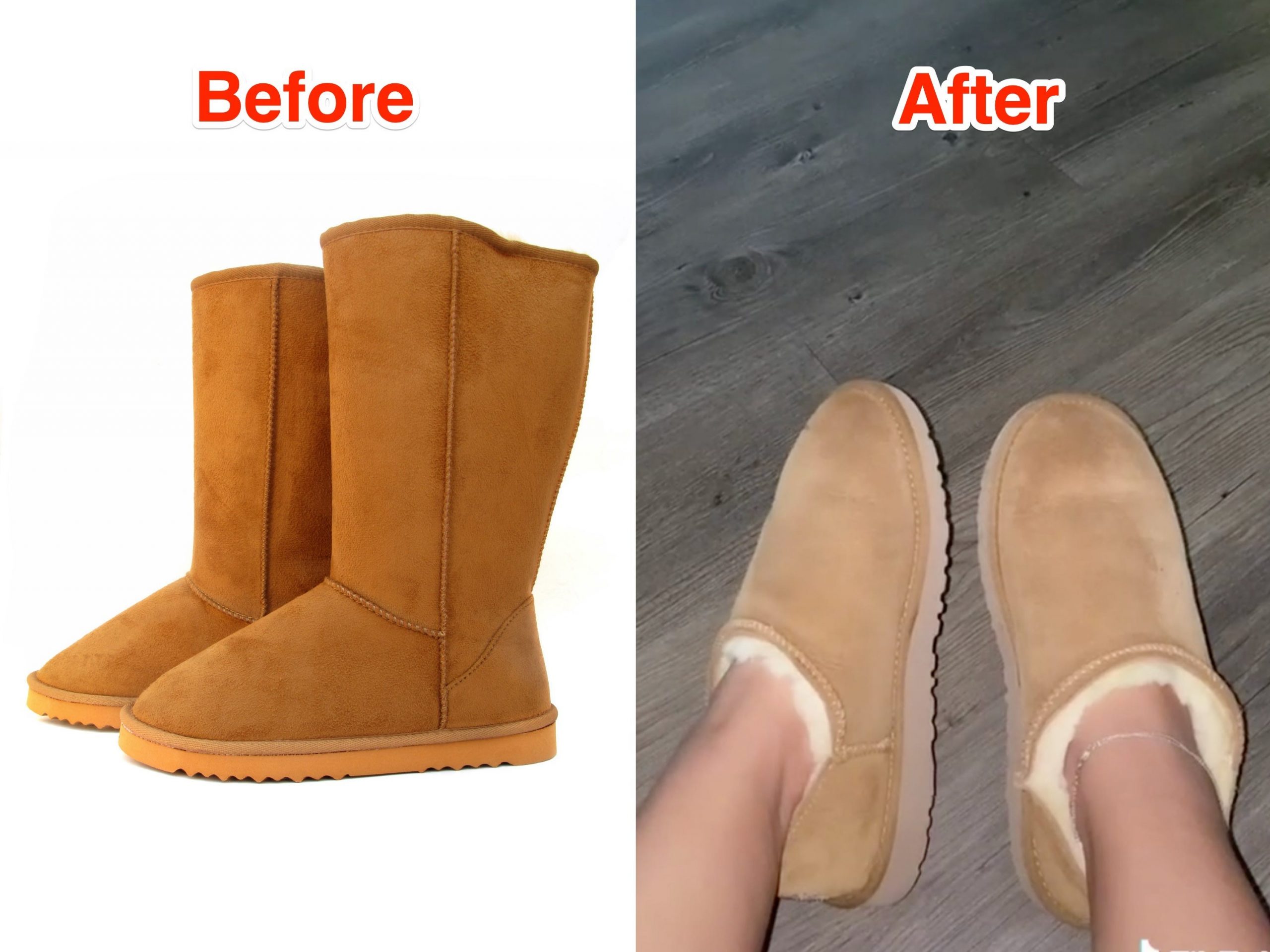 People On Tiktok Are Giving Old Ugg Boots A New Look By Cutting Them
