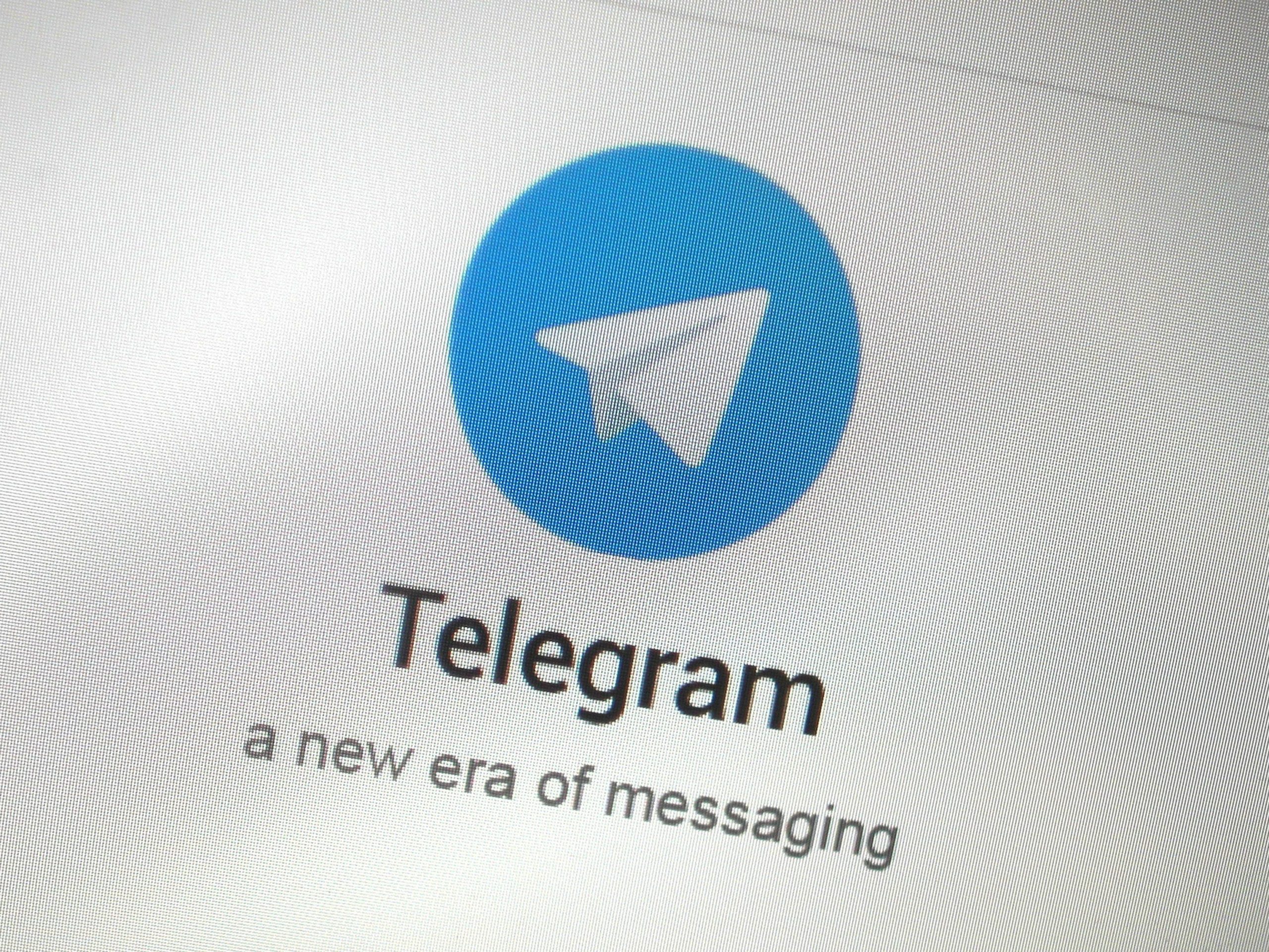FILE PHOTO: The Telegram messaging app logo is seen on a website in Singapore November 19, 2015.   REUTERS/Thomas White/File Photo