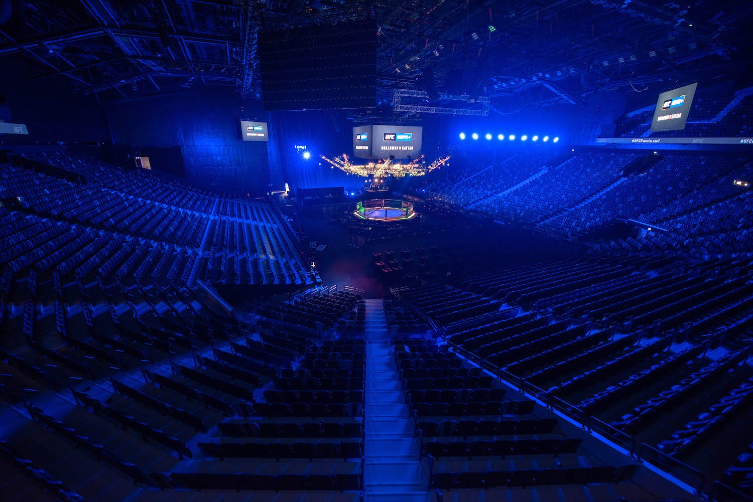 Built with the UFC in mind, inside the 18,000 capacity Etihad Arena