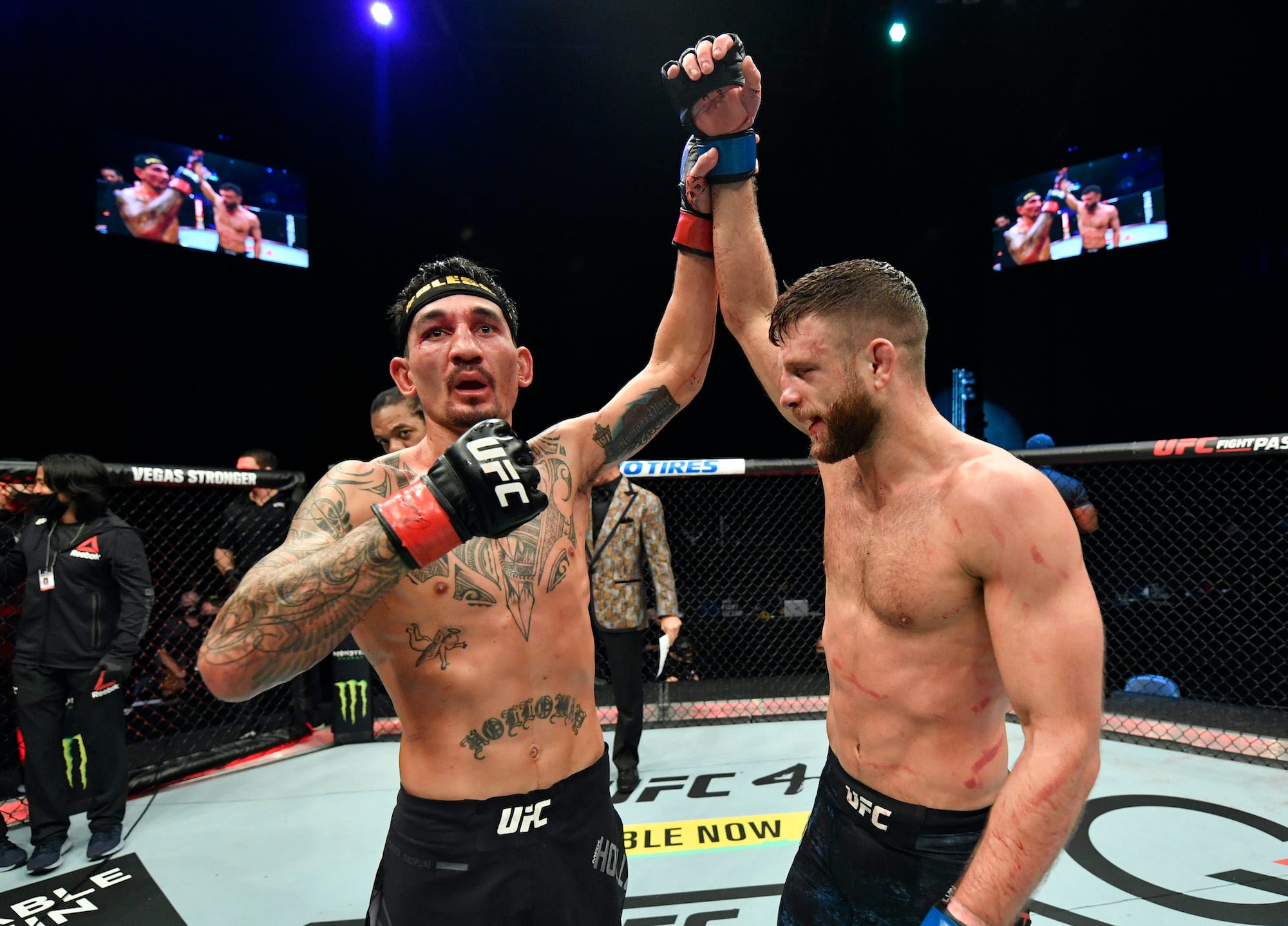 Max Holloway and Calvin Kattar