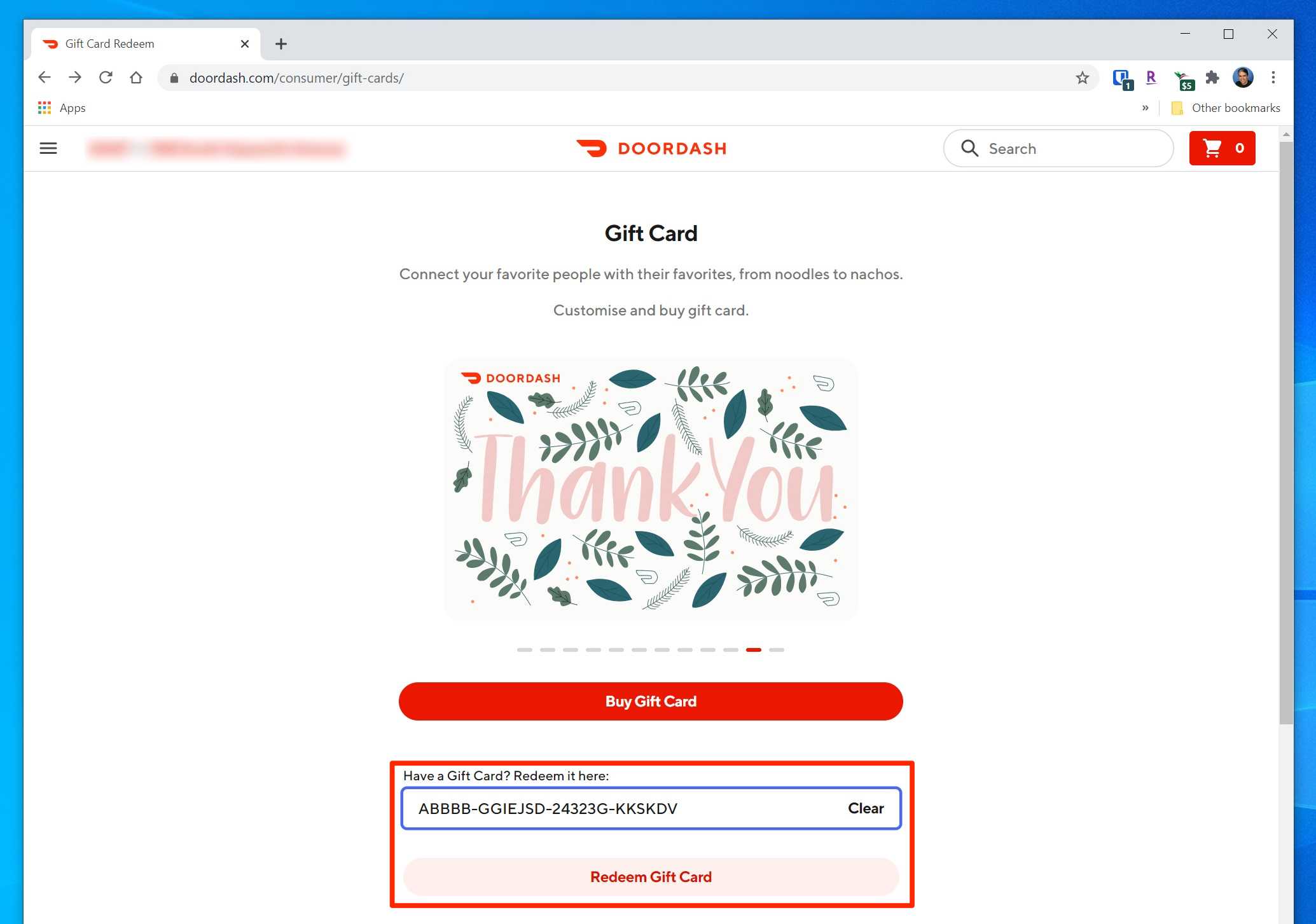 Yes you can use gift cards on DoorDash #39 s delivery app here #39 s how