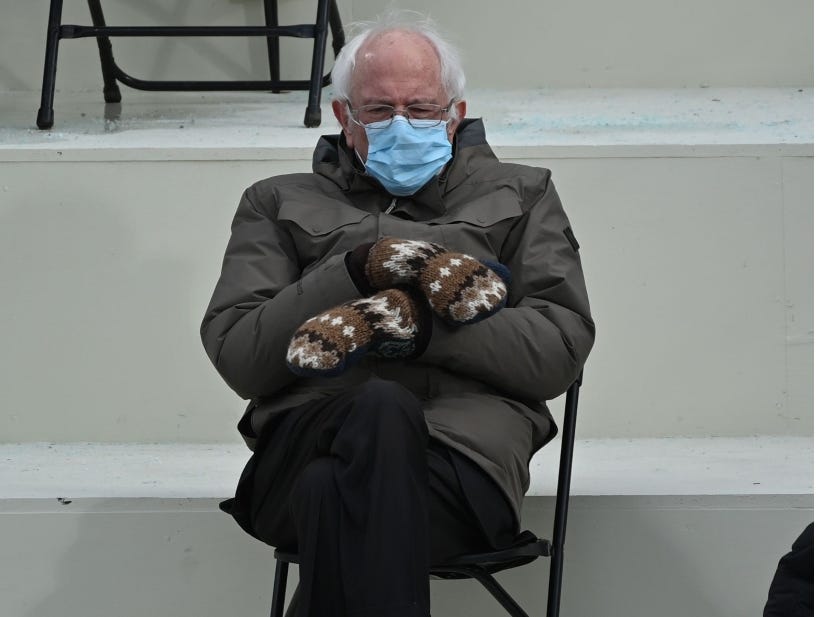 Bernie Sanders mittens