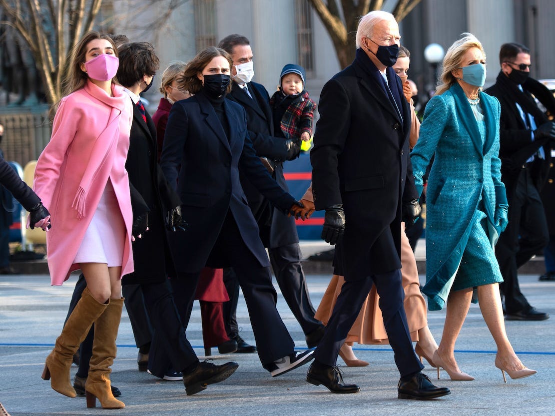 Joe Biden's daughter and granddaughter rocked menswear looks on ...