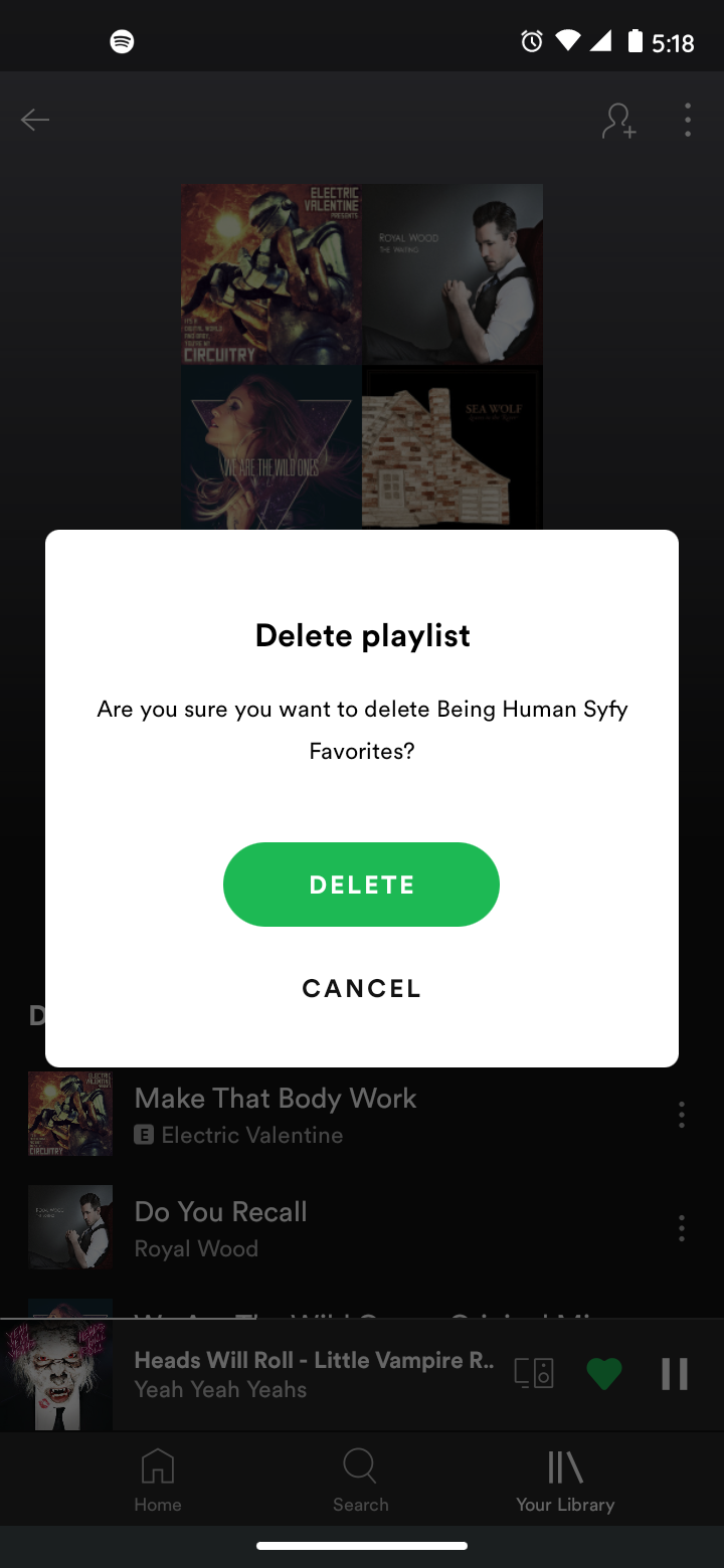 Delete spotify playlists 4