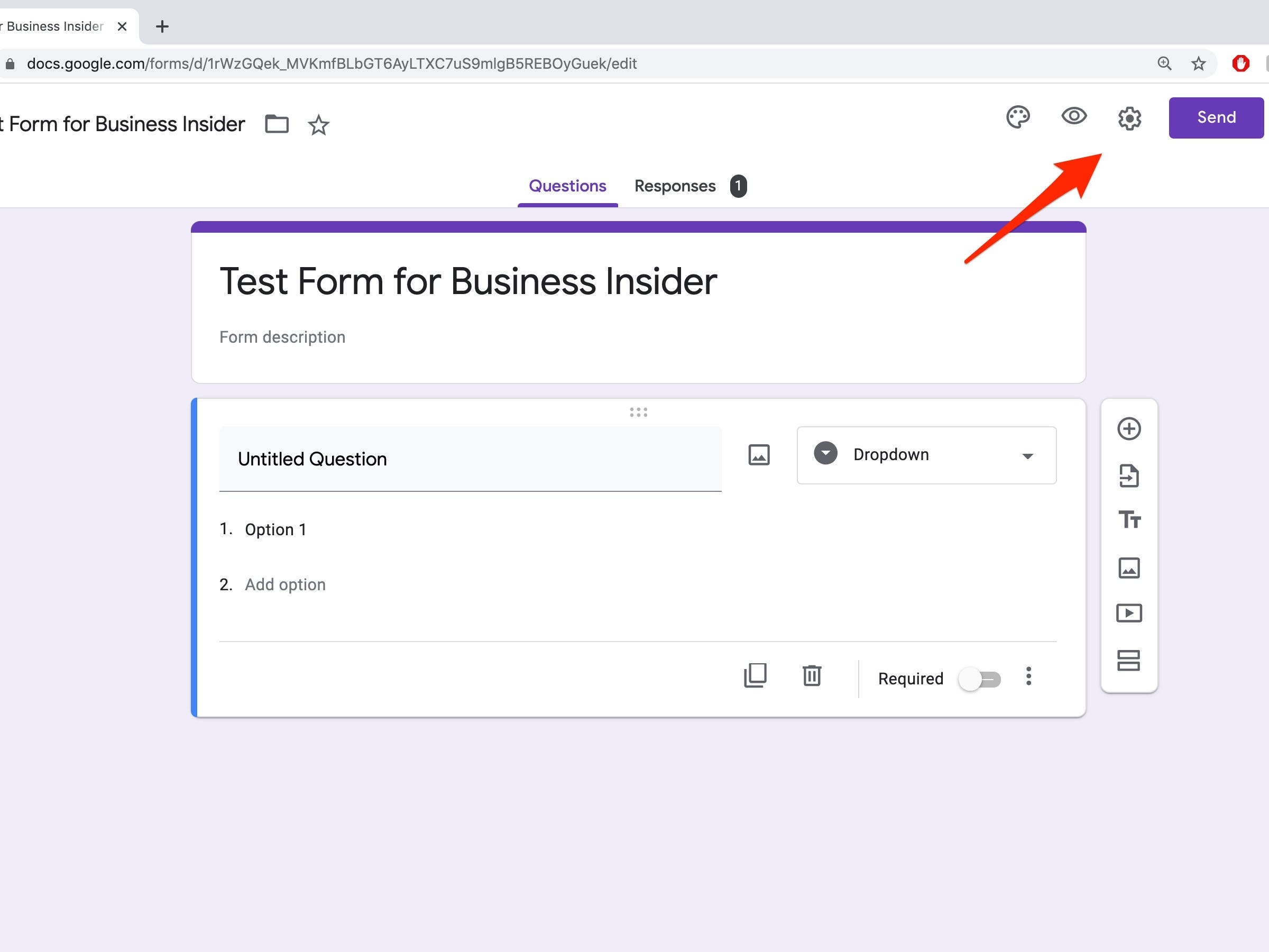 Google.com form Google Meet