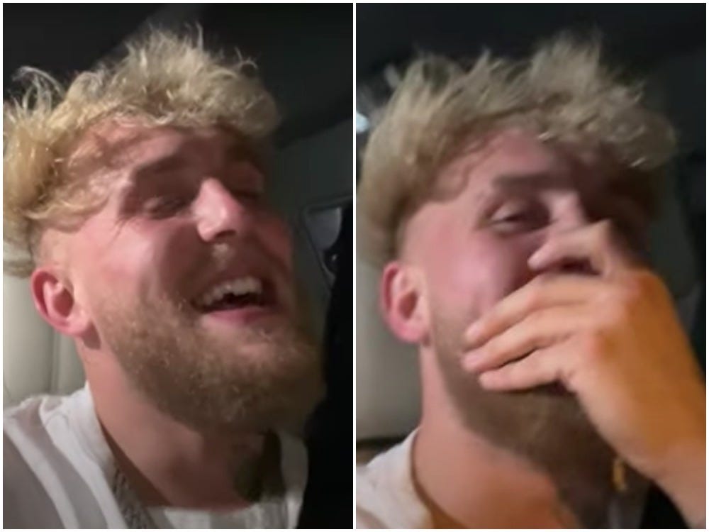 Jake Paul reacts to Conor McGregor KO
