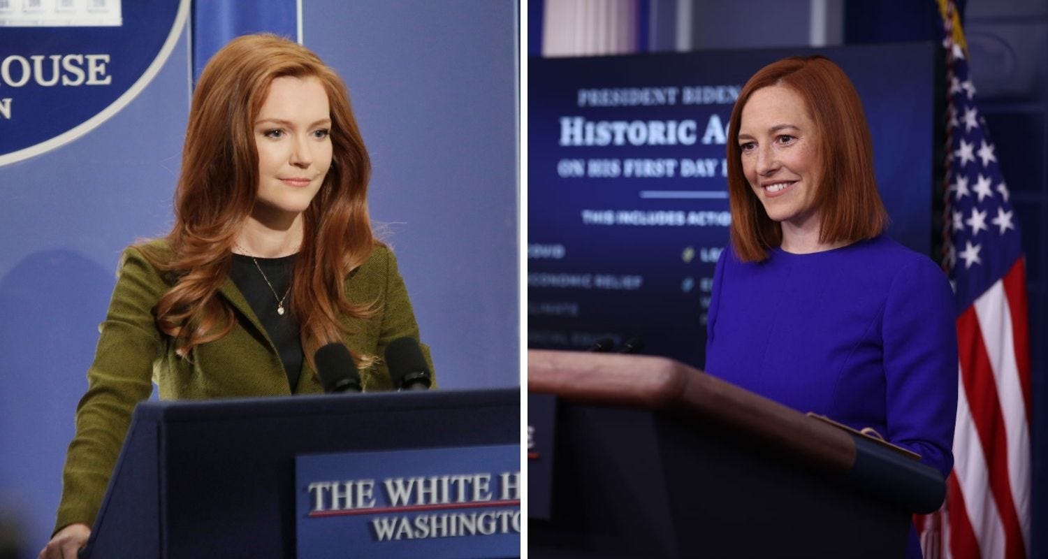 scandal Abby Whelan Darby Stanchfield jen psaki press secretary