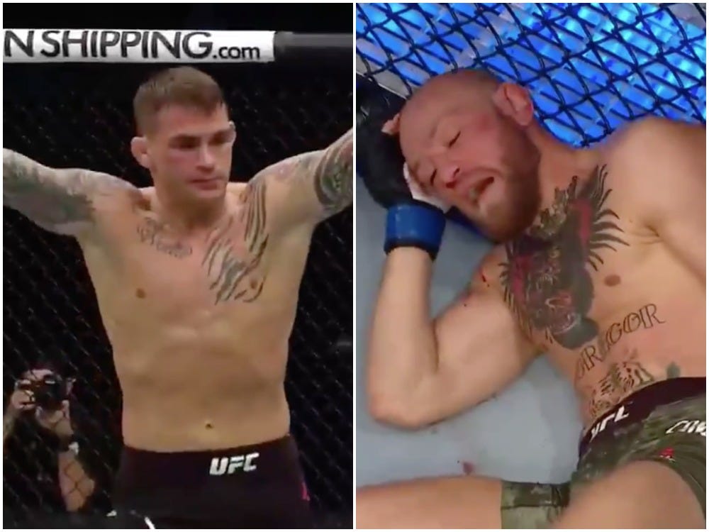 Dustin Poirier and Conor McGregor