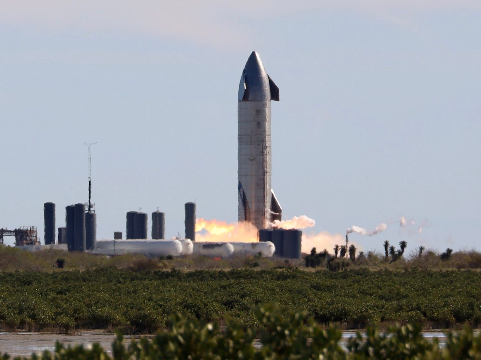 starship sn9 prototype spacex boca chica texas