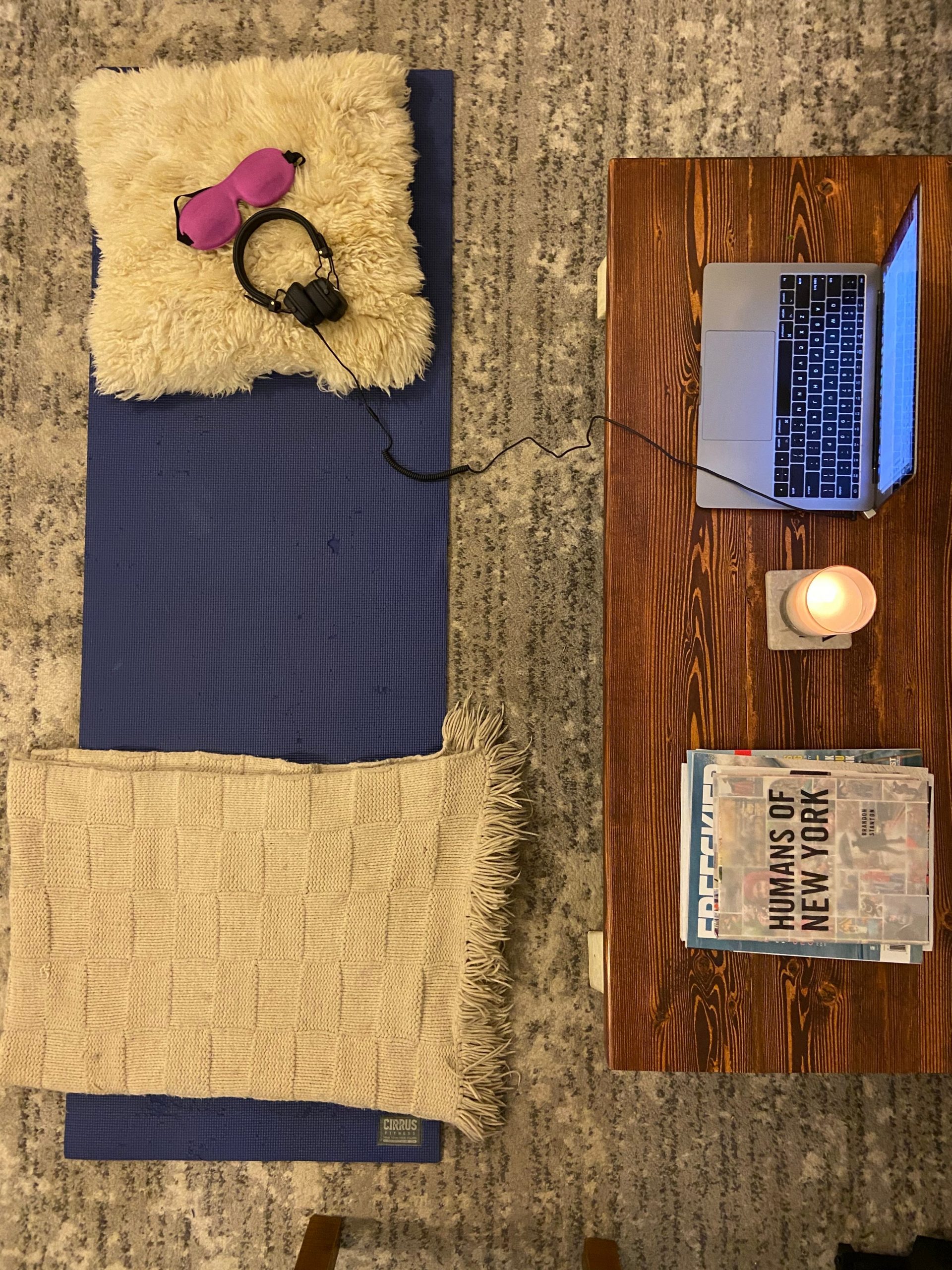 yoga nidra setup home