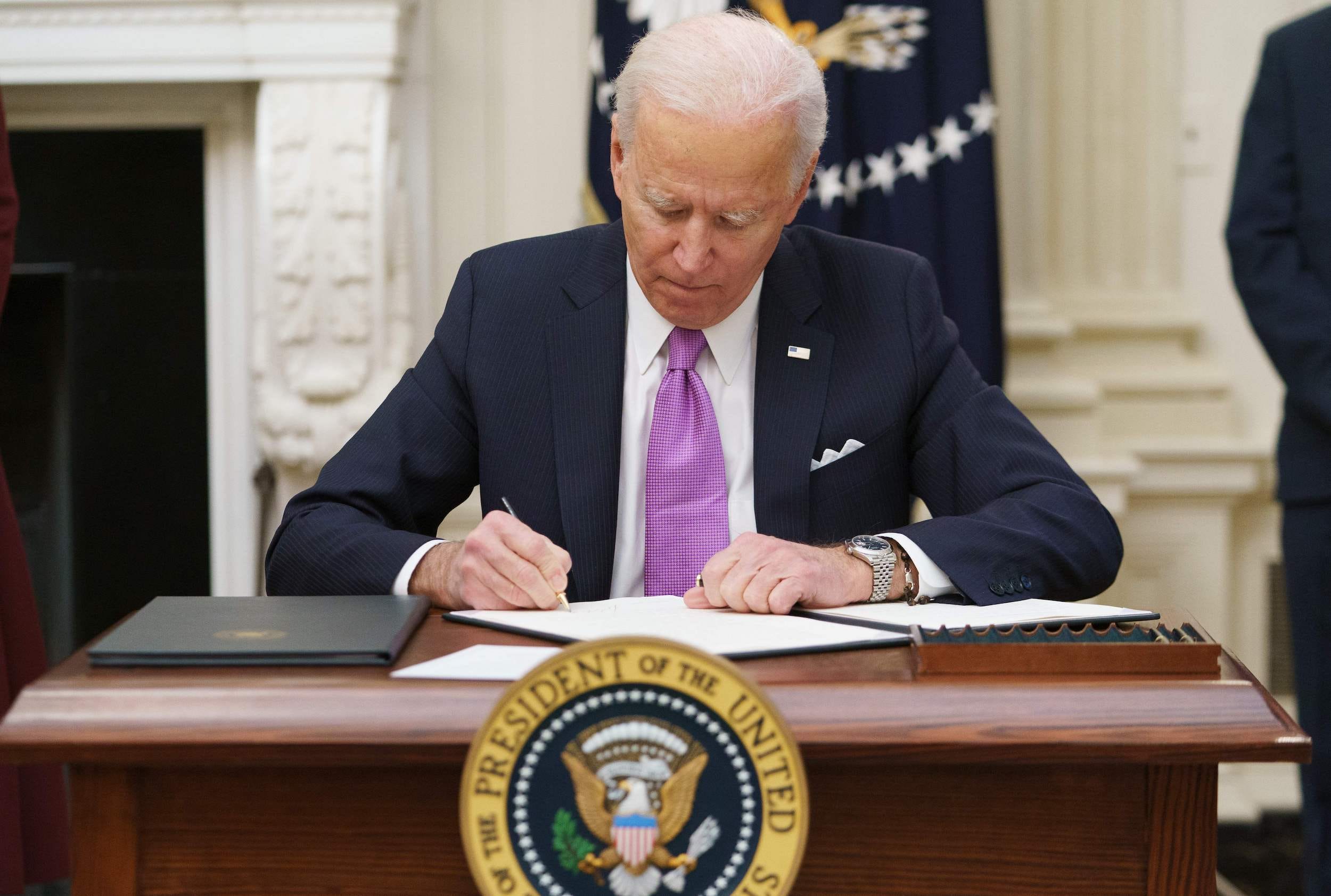 Joe Biden signs executive orders