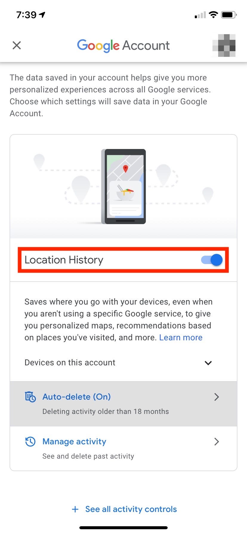 How to disable Google Maps’ timeline history   6