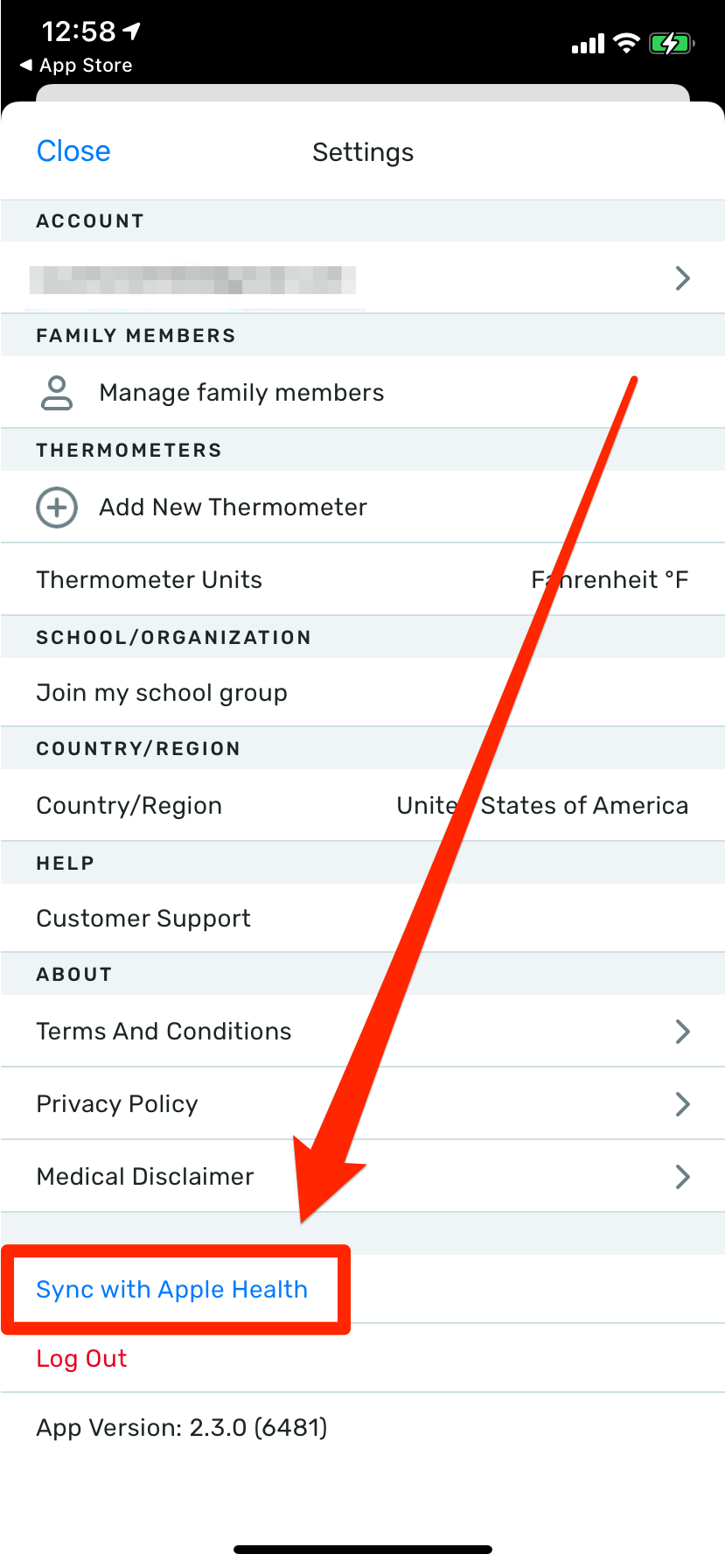 temperature on iphone 1