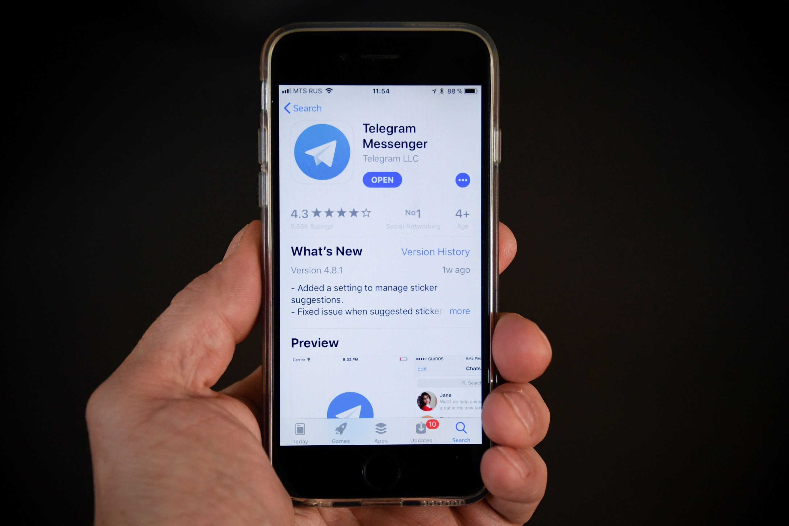 Telegram in App Store