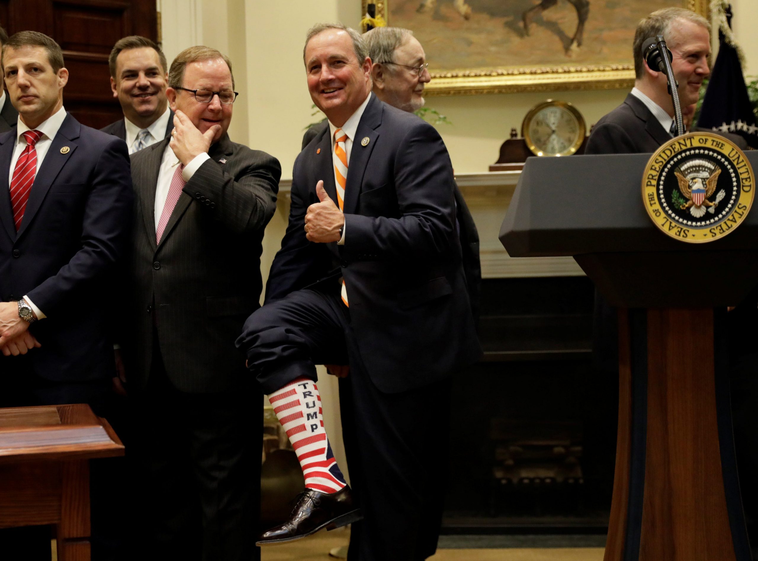 Congressman Jeff Duncan Trump Sock 2017.JPG