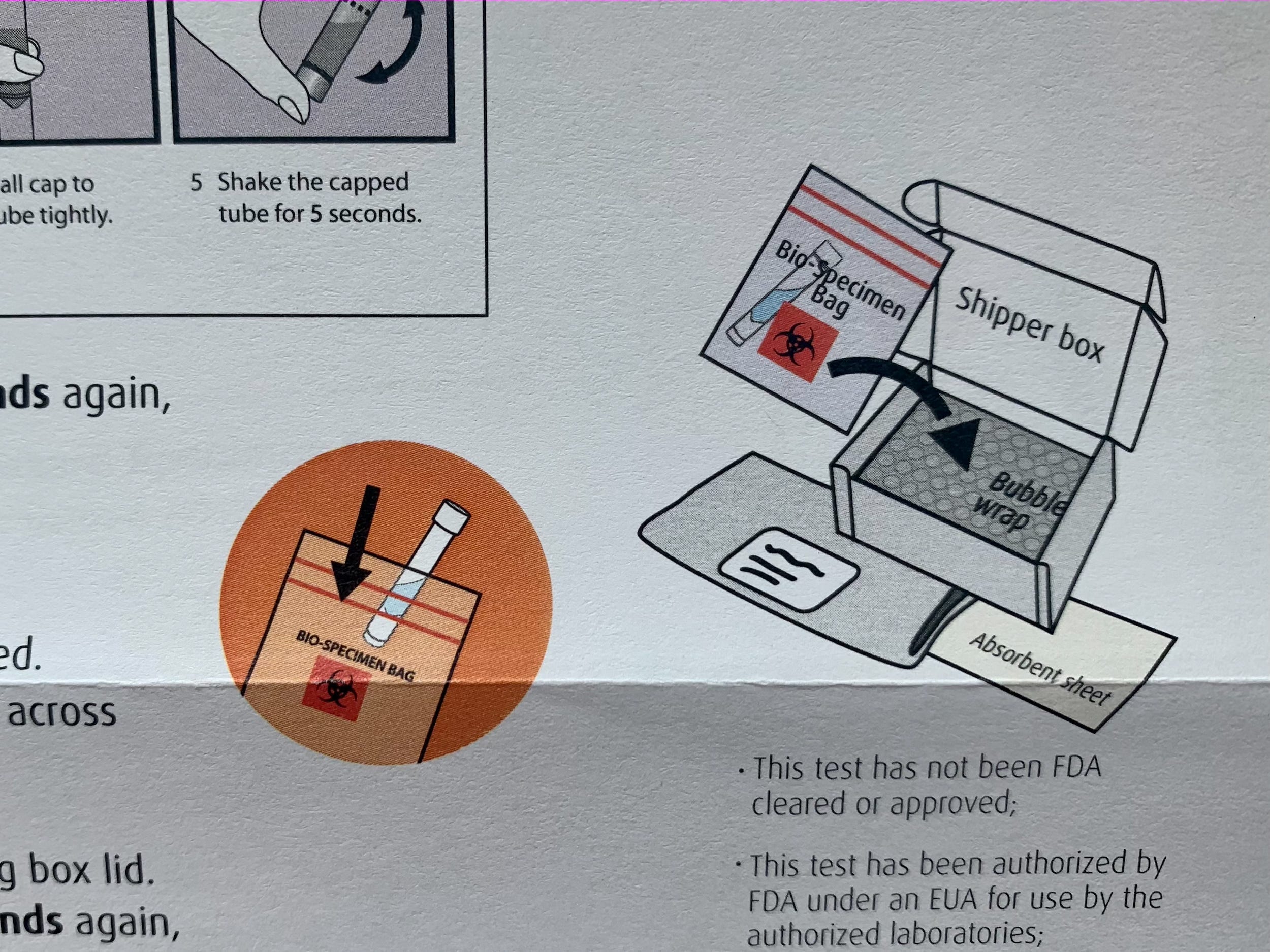 MyLab Box's mail-in COVID-19 testing kit