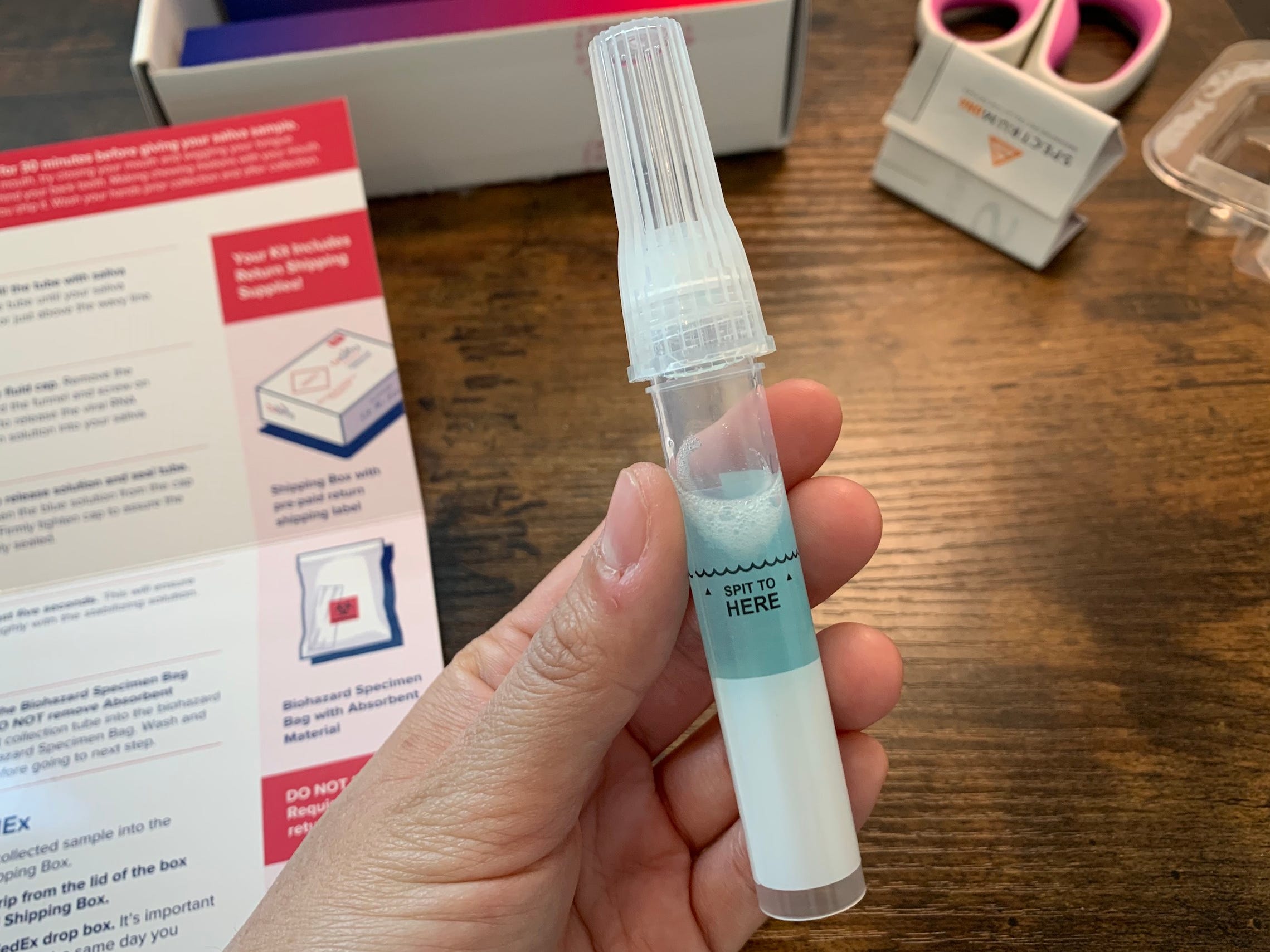 DxTerity's mail-in COVID-19 testing kit.