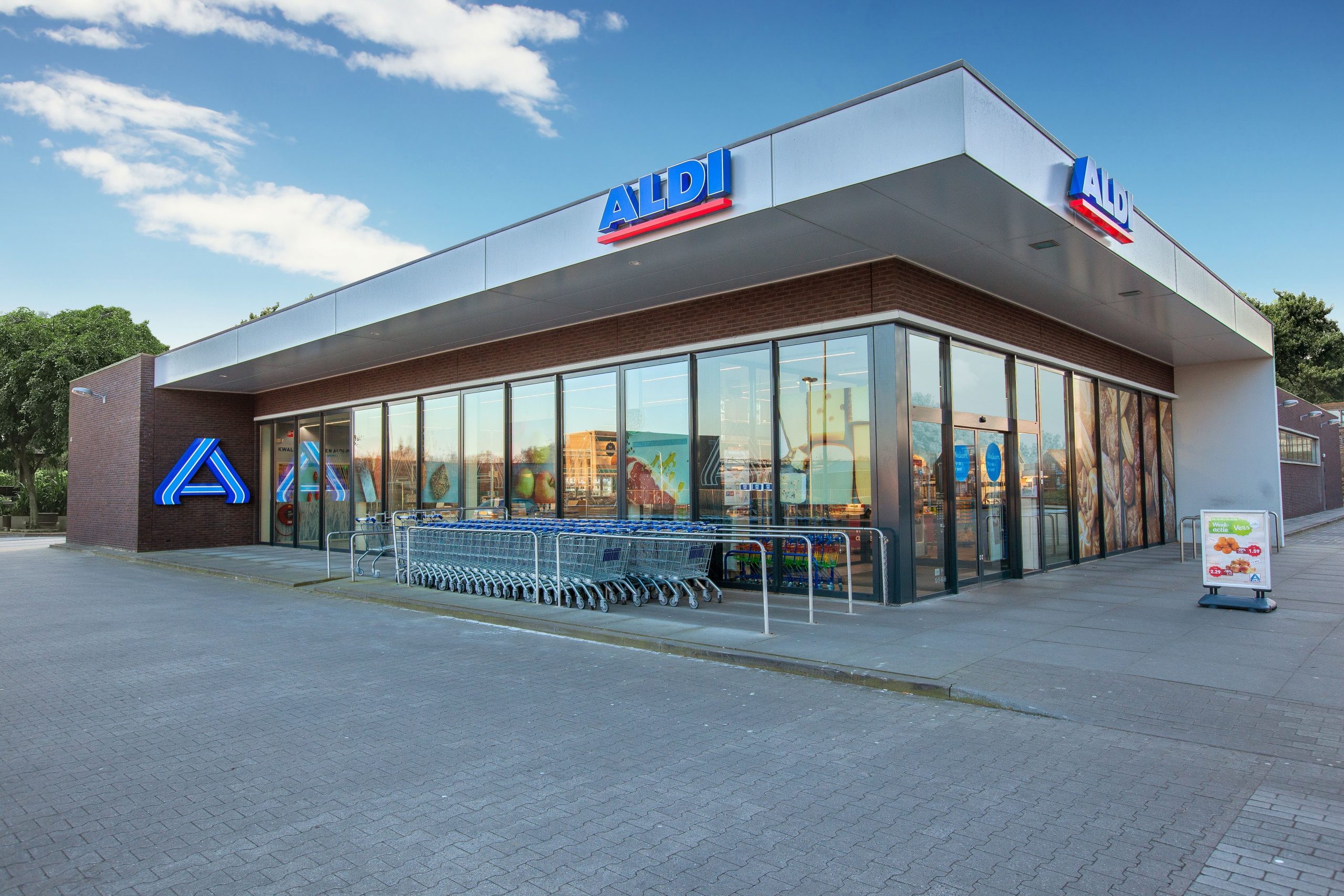 Een winkel van Aldi in Nederland.