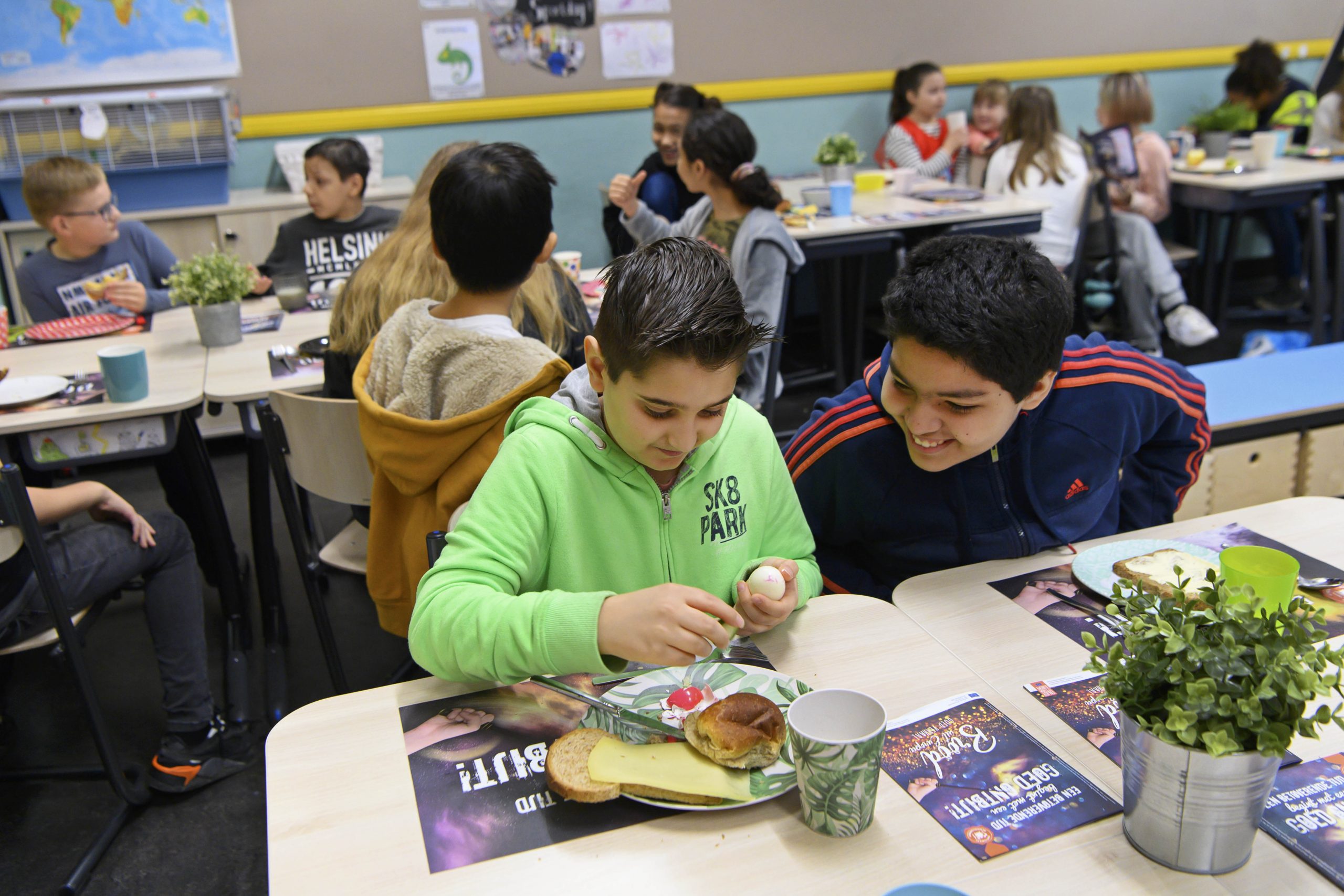 Kinderen van basisschool De Wilgetoren in Hilversum