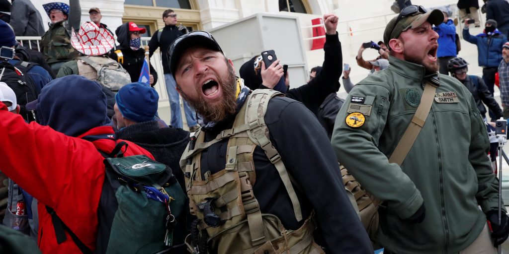 De bestorming van het Amerikaanse parlementsgebouw door aanhangers van president Trump in Washington