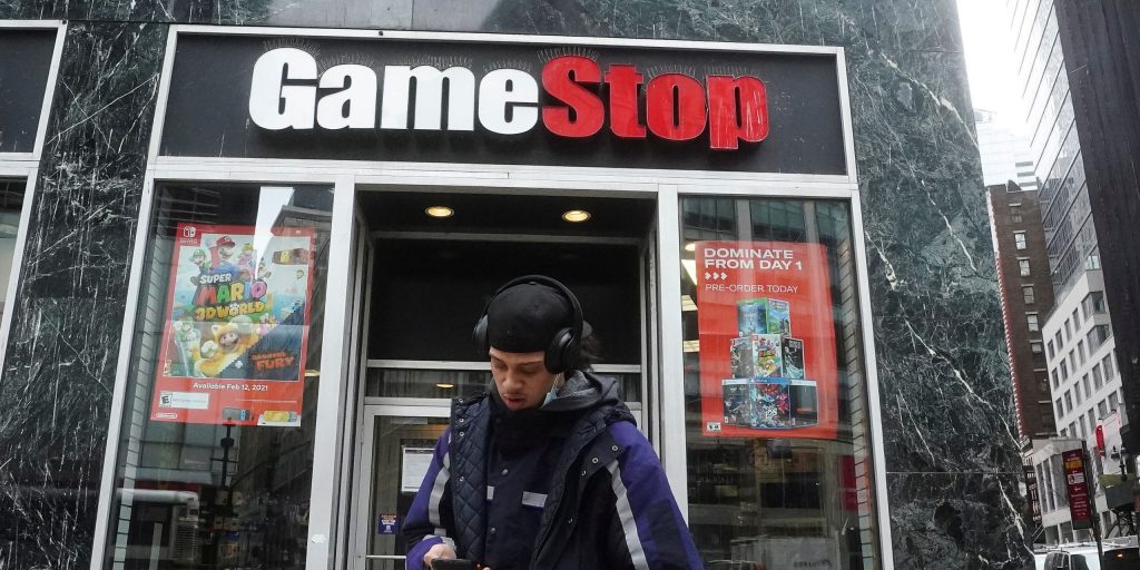 Een GameStop-winkel in New York
