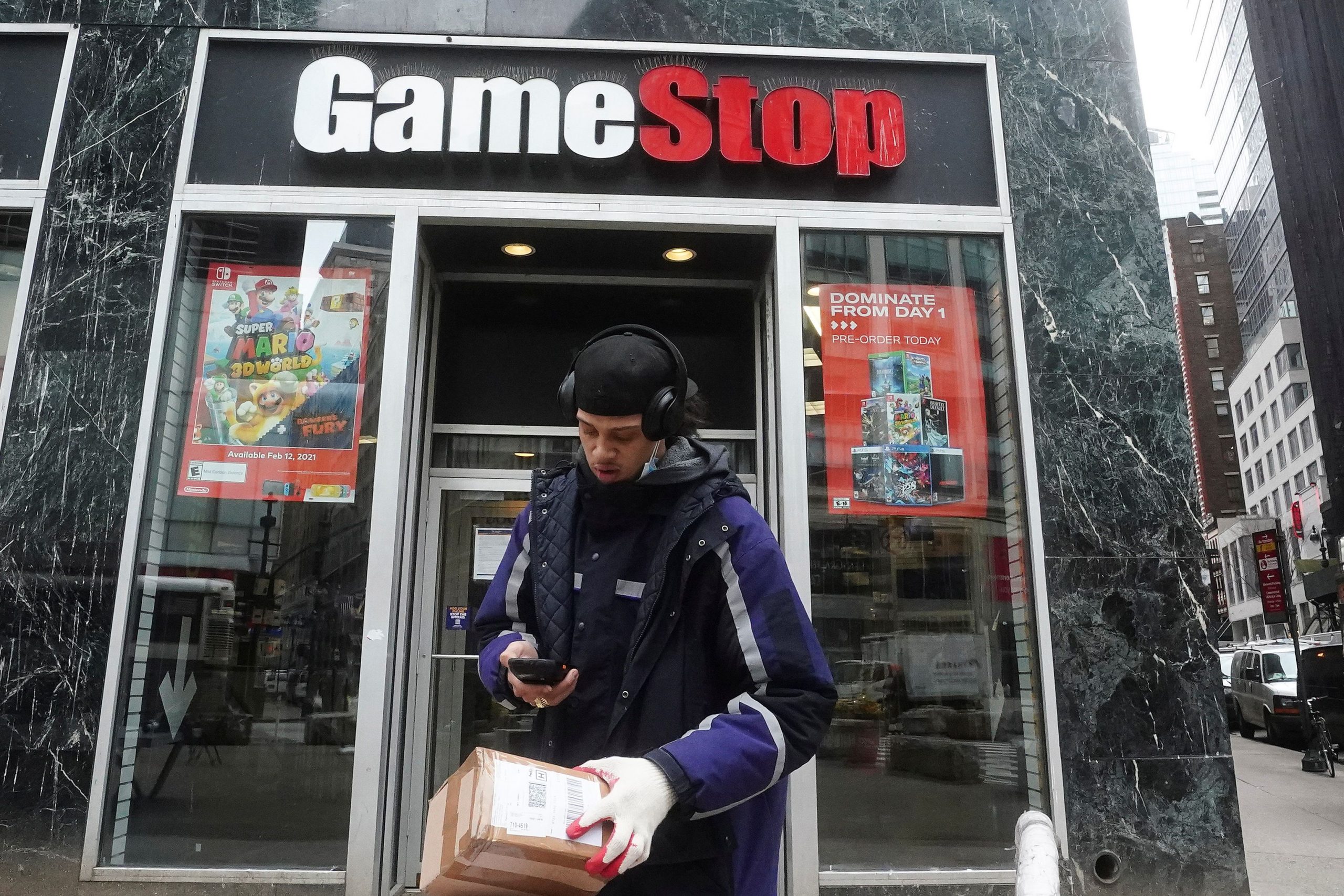 Een GameStop-winkel in New York