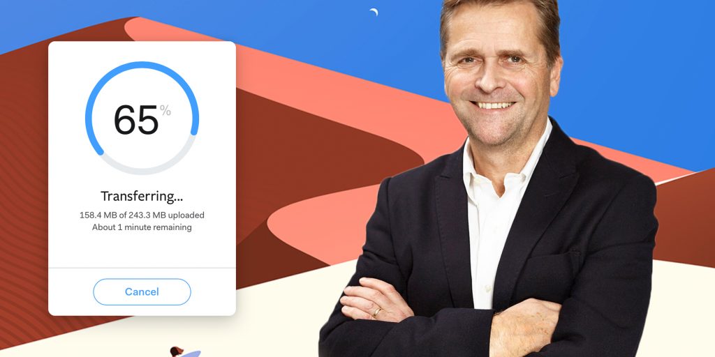 Gordon Willoughby, CEO van WeTransfer.