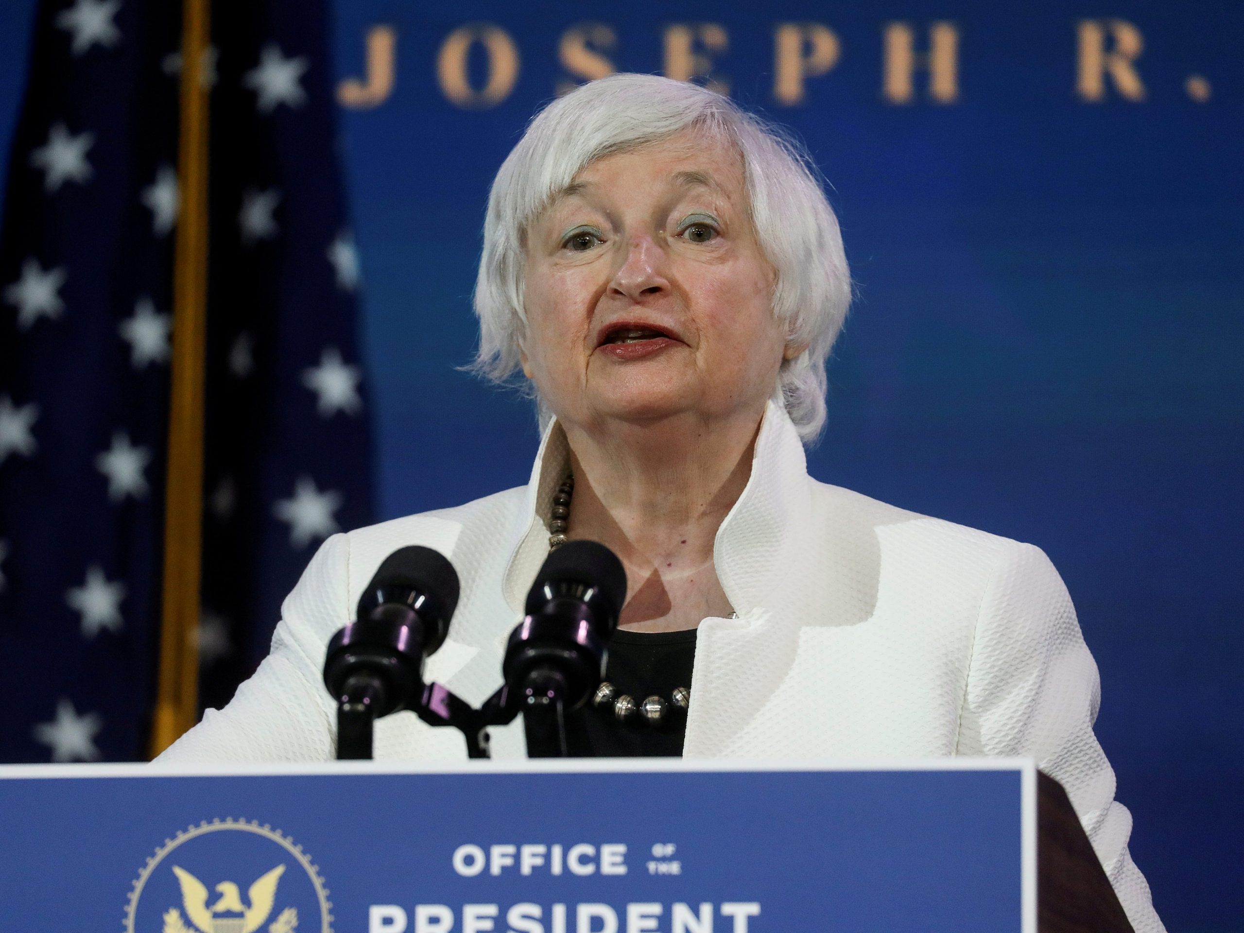 Janet Yellen Speaking at Biden Lecturn December 2020.JPG
