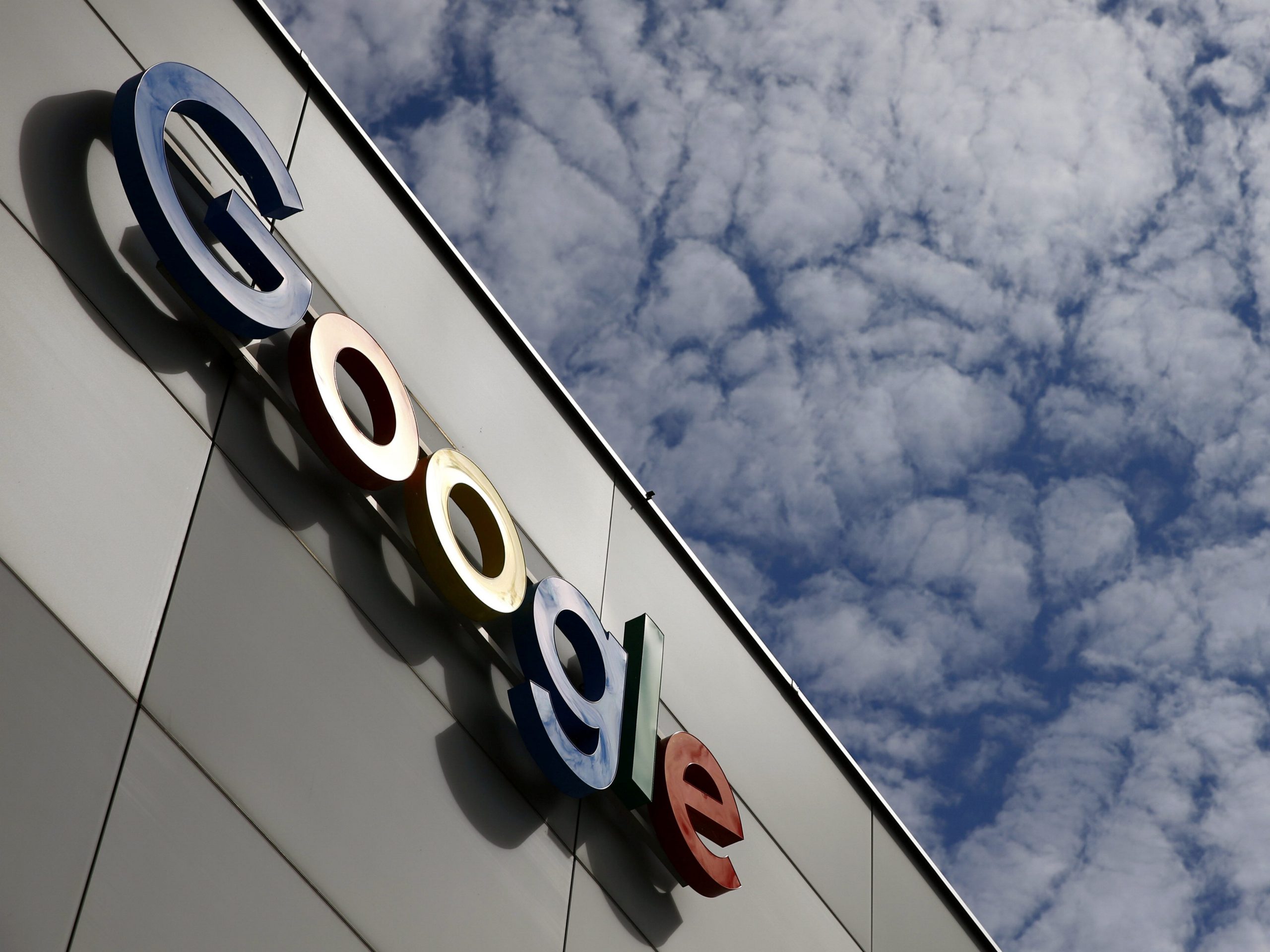 FILE PHOTO: A logo of Google is seen at an office building in Zurich, Switzerland July 1, 2020. REUTERS/Arnd Wiegmann