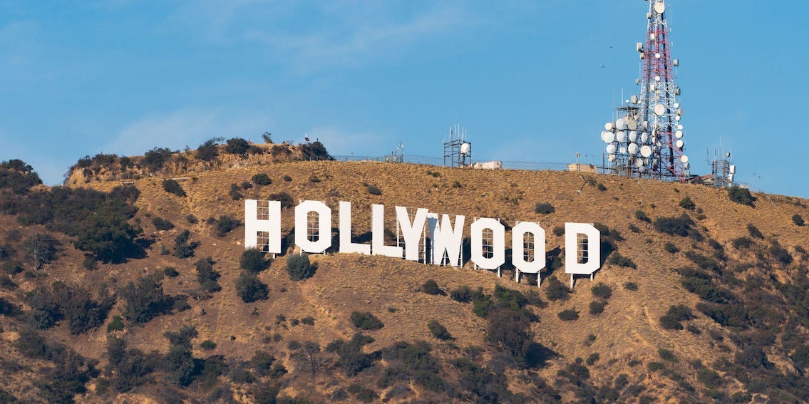 The Hollywood sign in Los Angeles, Ca