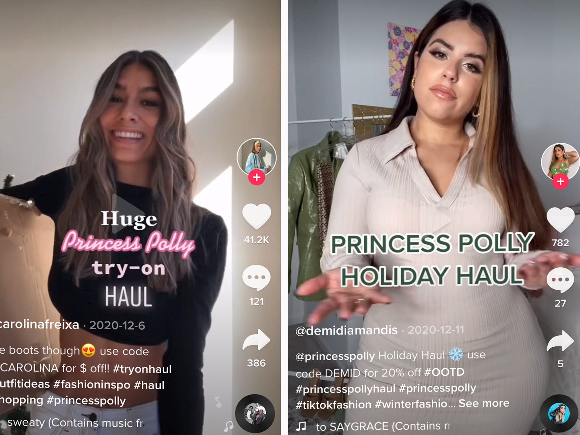 Princess Polly TikTok Influencers