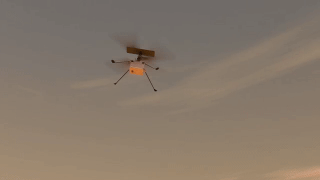 mars helicopter ingenuity nasa gif