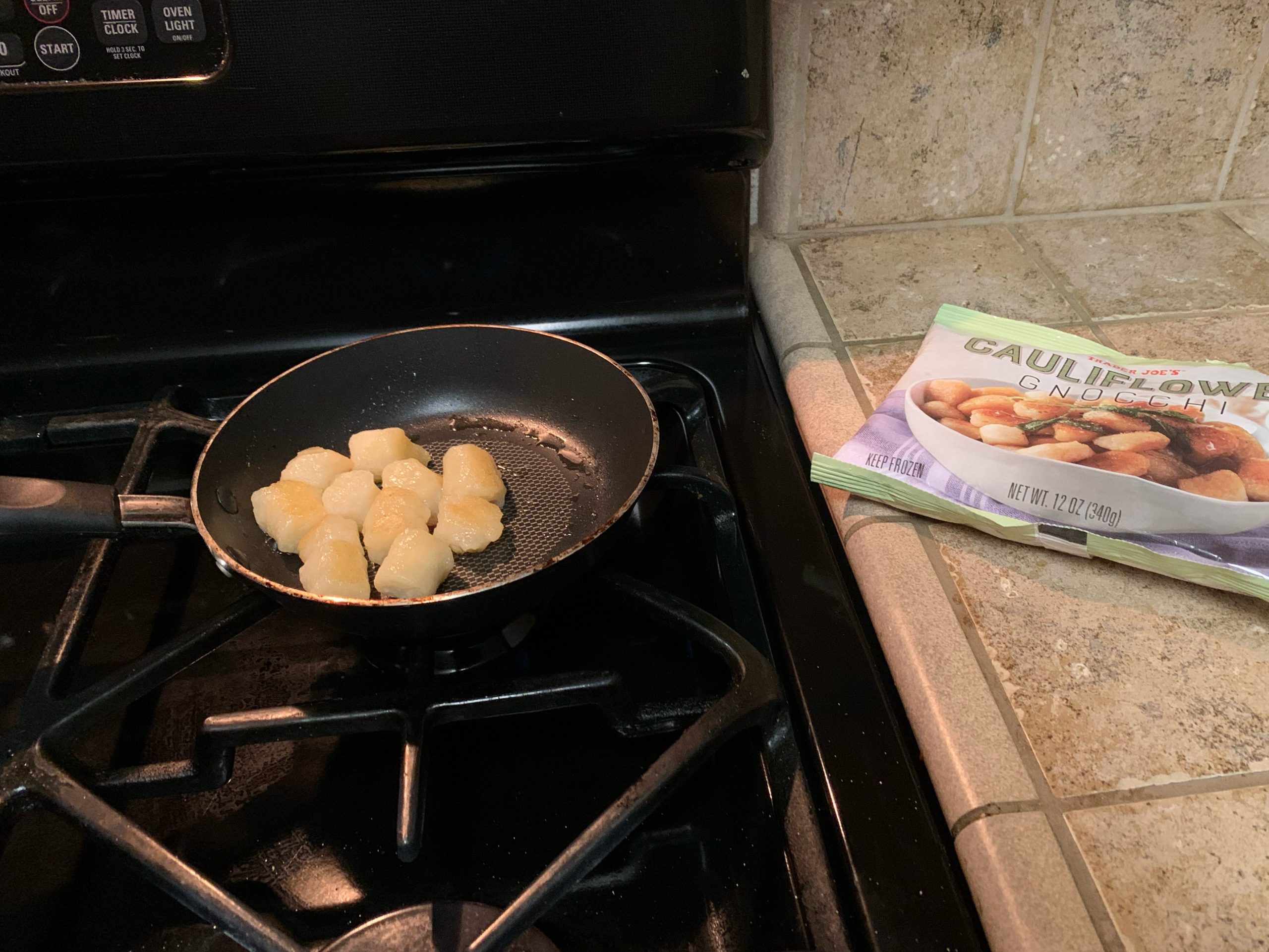 Cauliflower gnocchi on stove .JPG