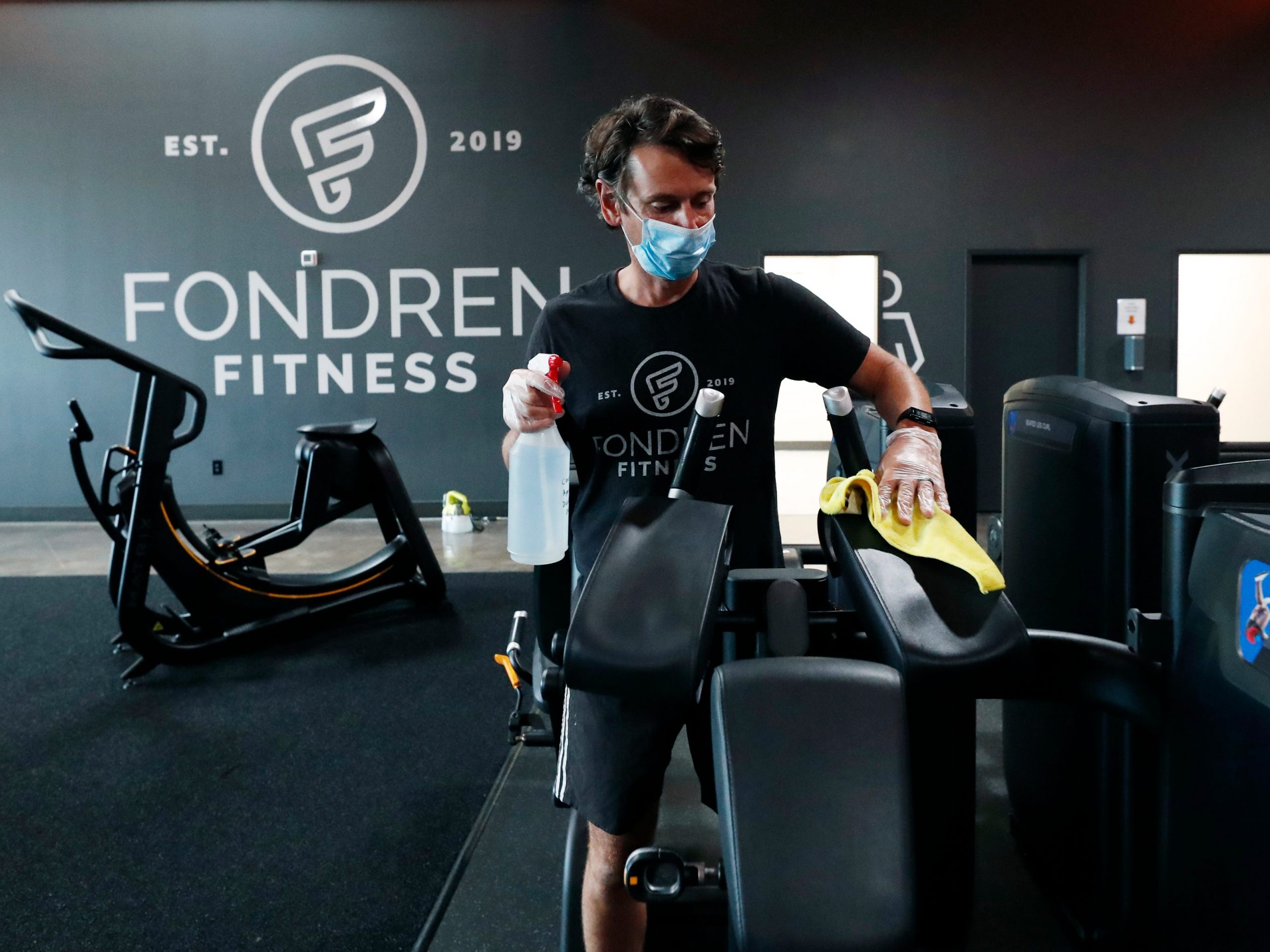 gym cleaning reopen