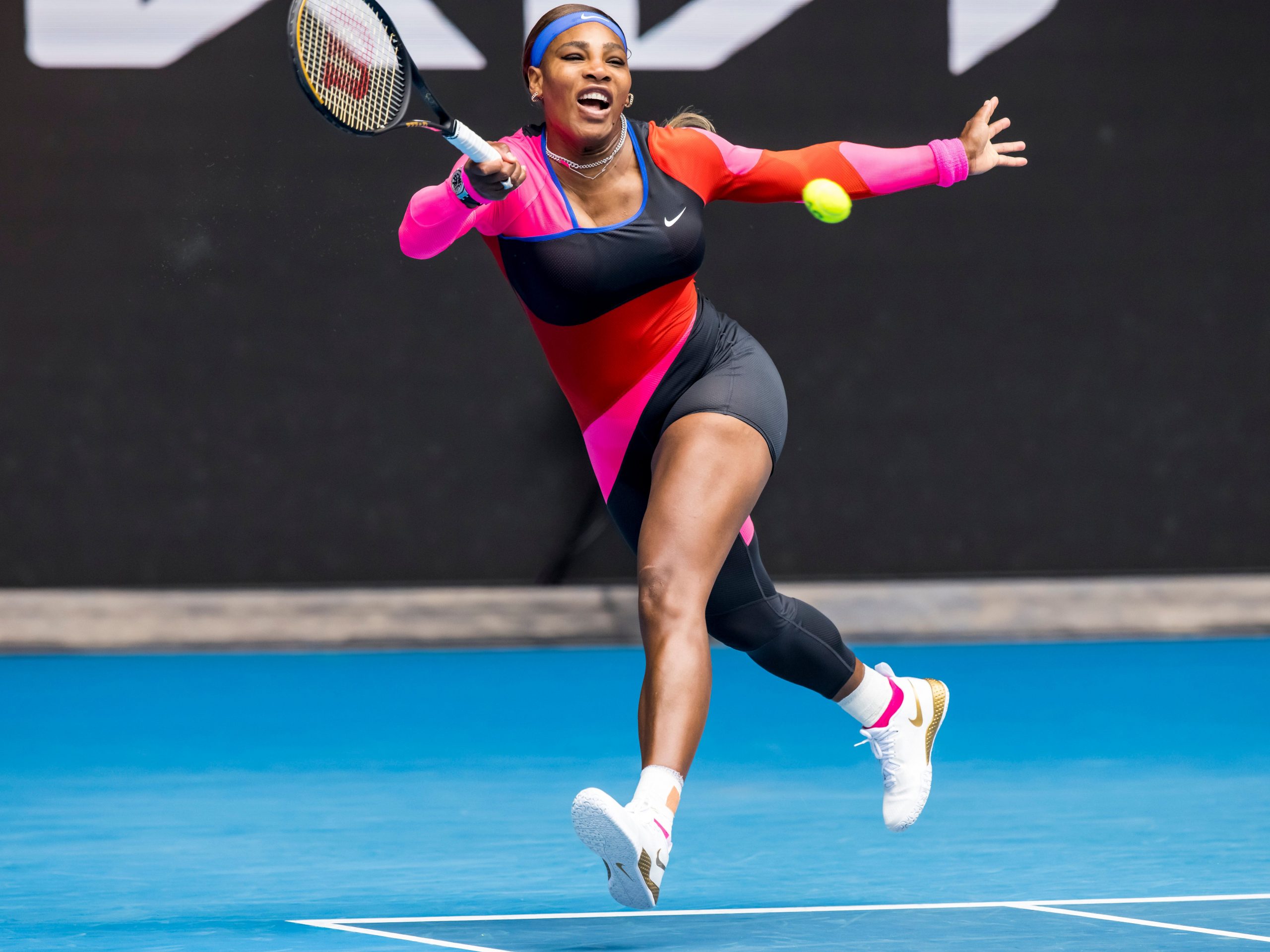 Serena Williams asymetric catsuit 2