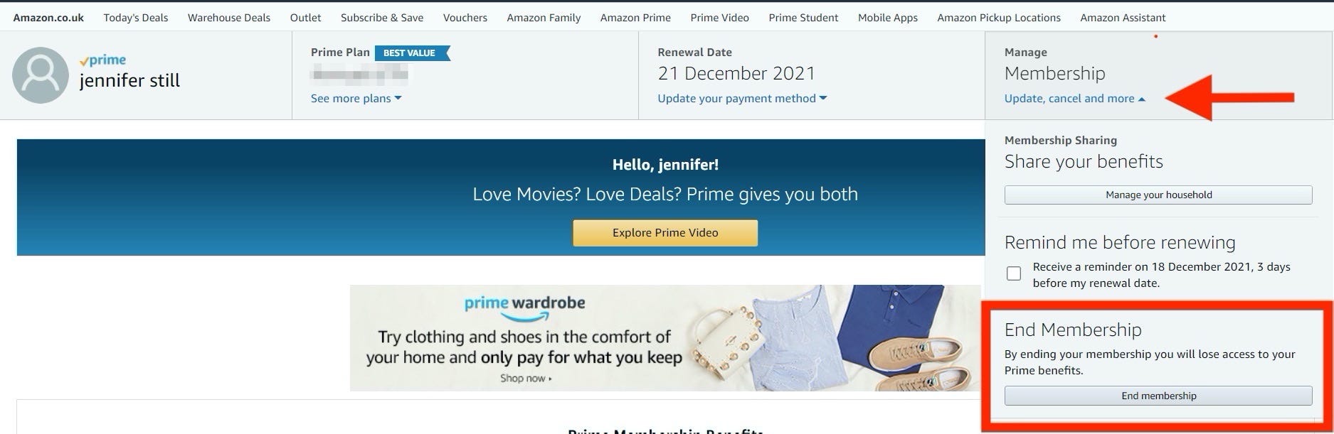 How to cancel an Amazon subscription 3