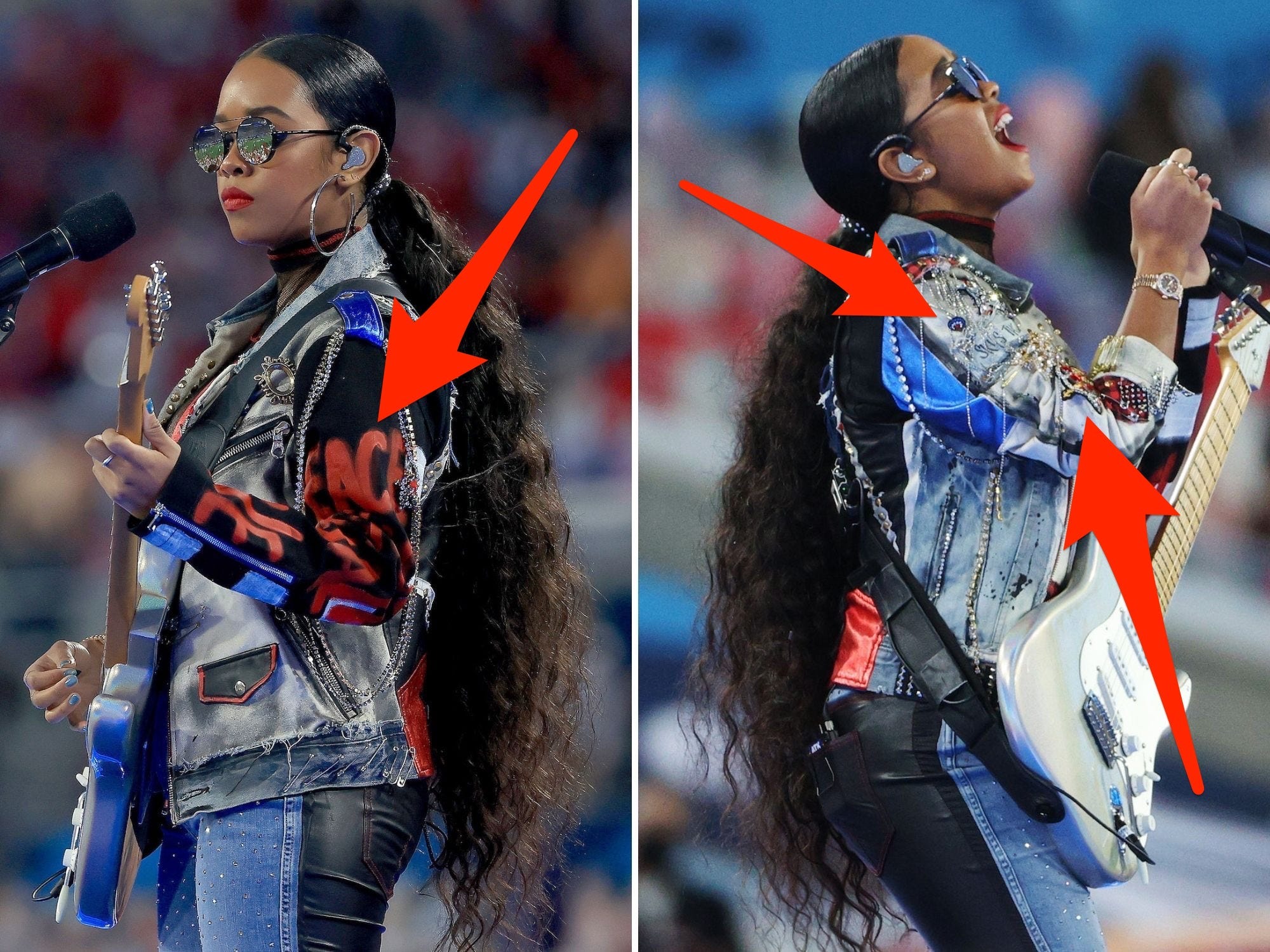 h.e.r. super bowl sleeves