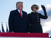 Donald Trump en zijn vrouw Melania.