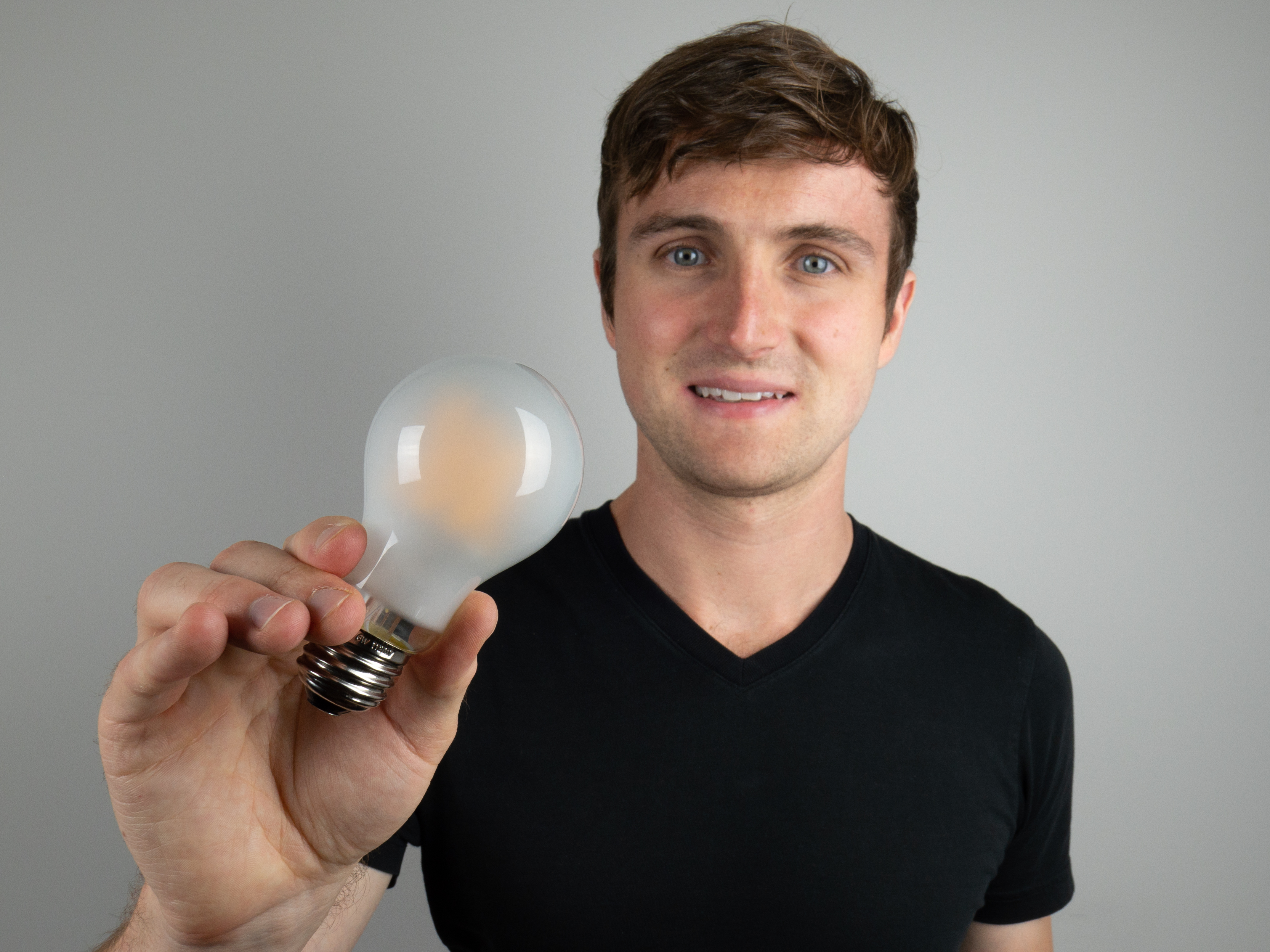 Greg with Bedtime Bulb Prototype