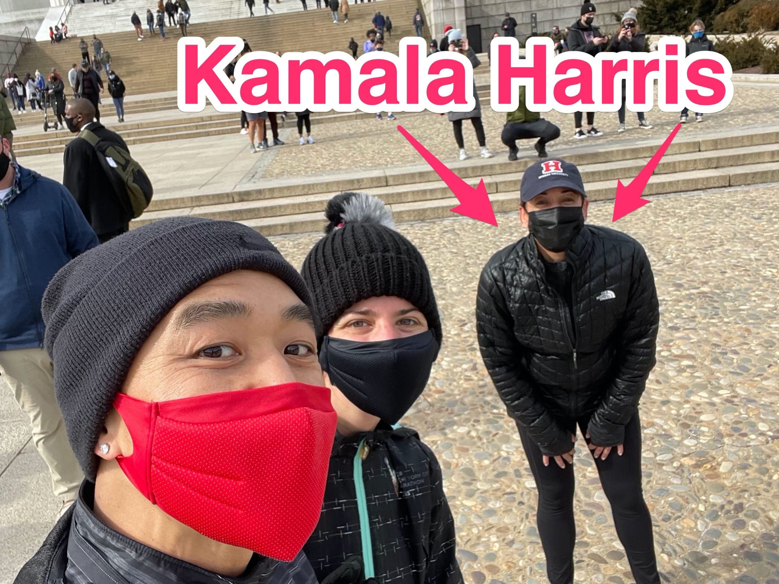 kamala jogging