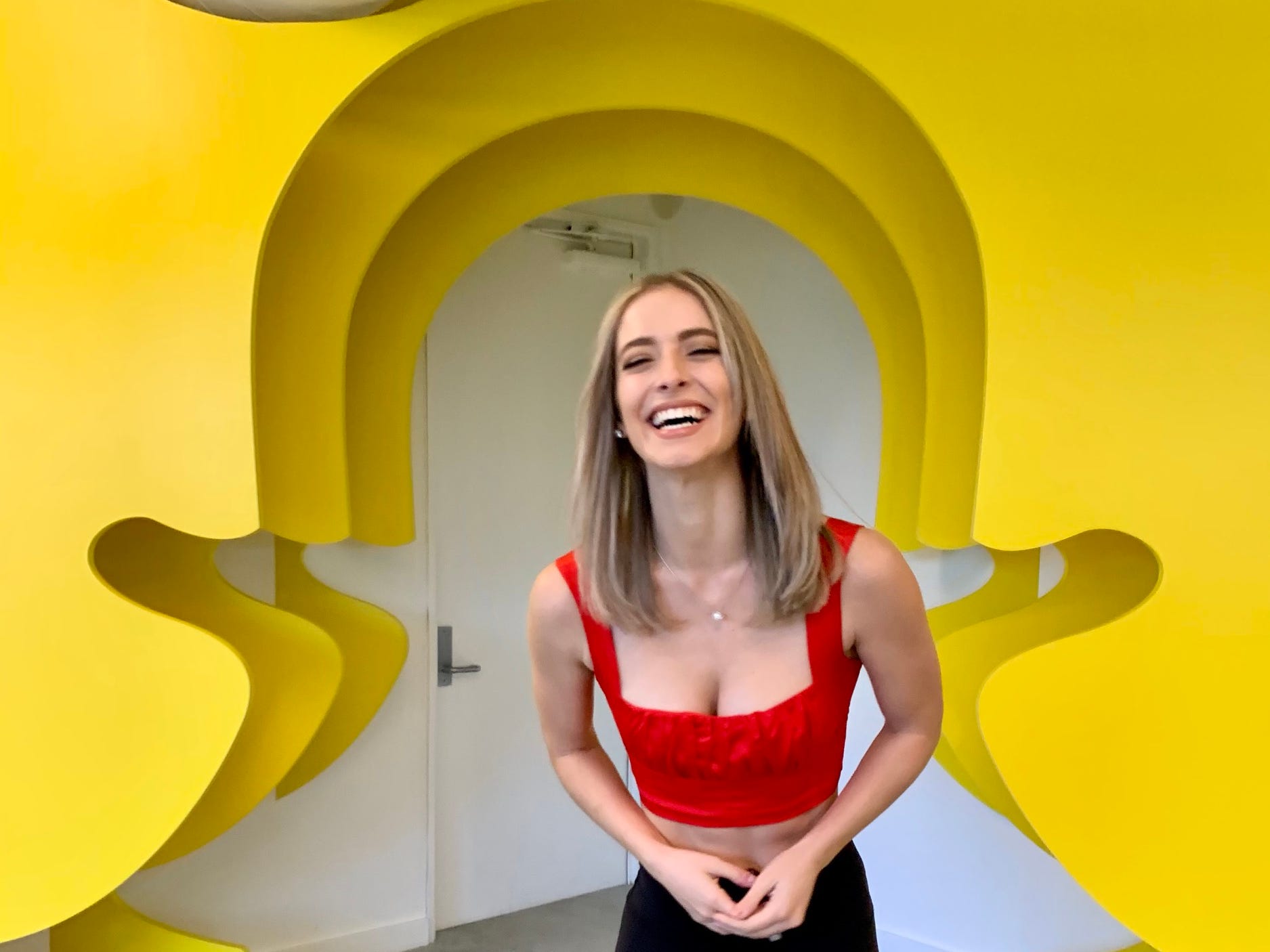 Snapchat creator Sarah Callahan "Sarati" visited Snap's offices last year.