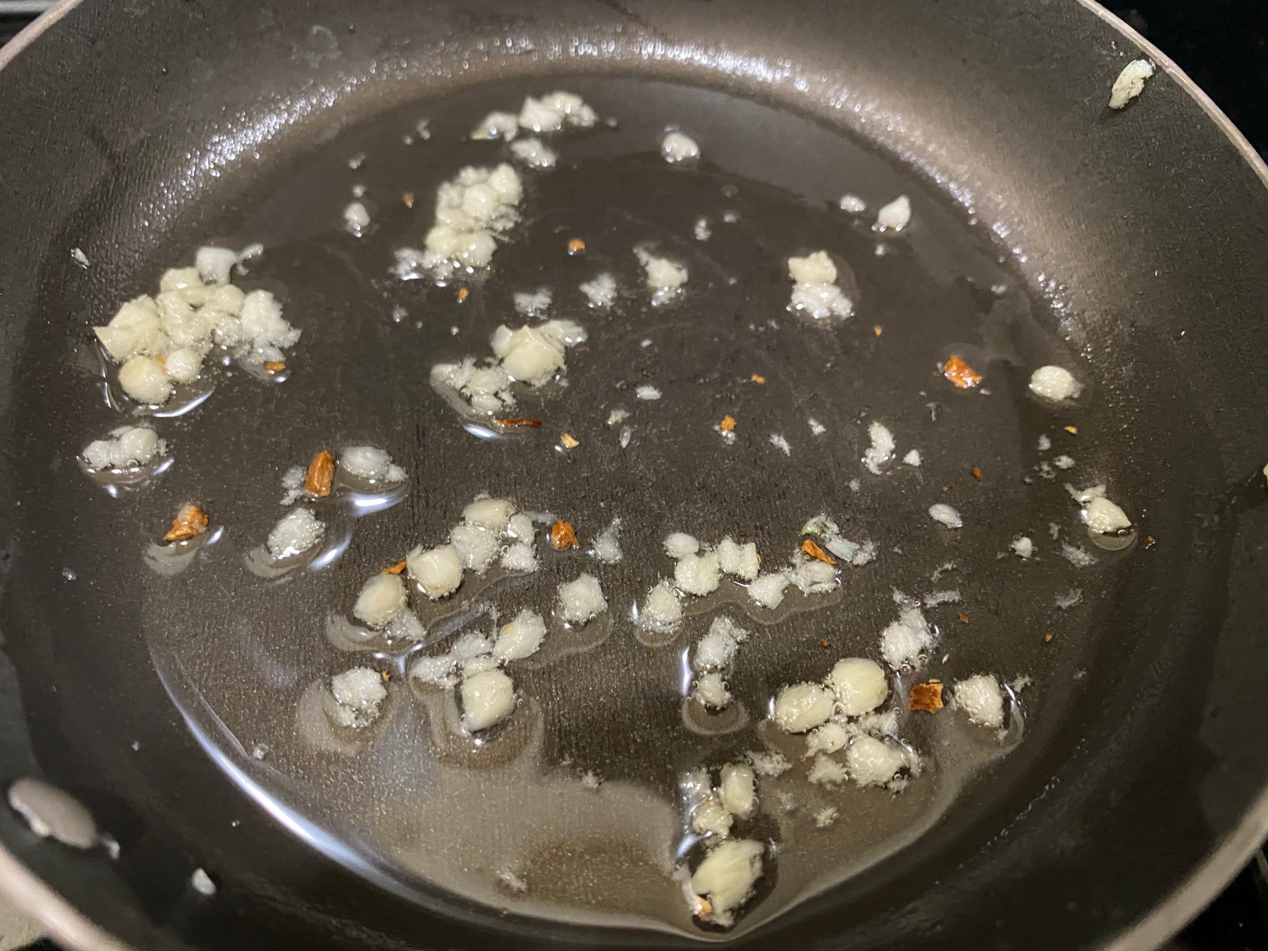 pasta 1 step 2 saute garlic