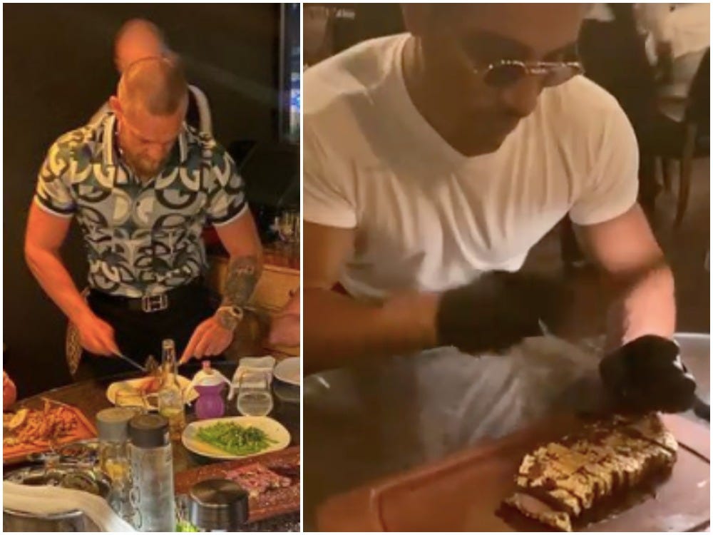 Conor McGregor and Salt Bae