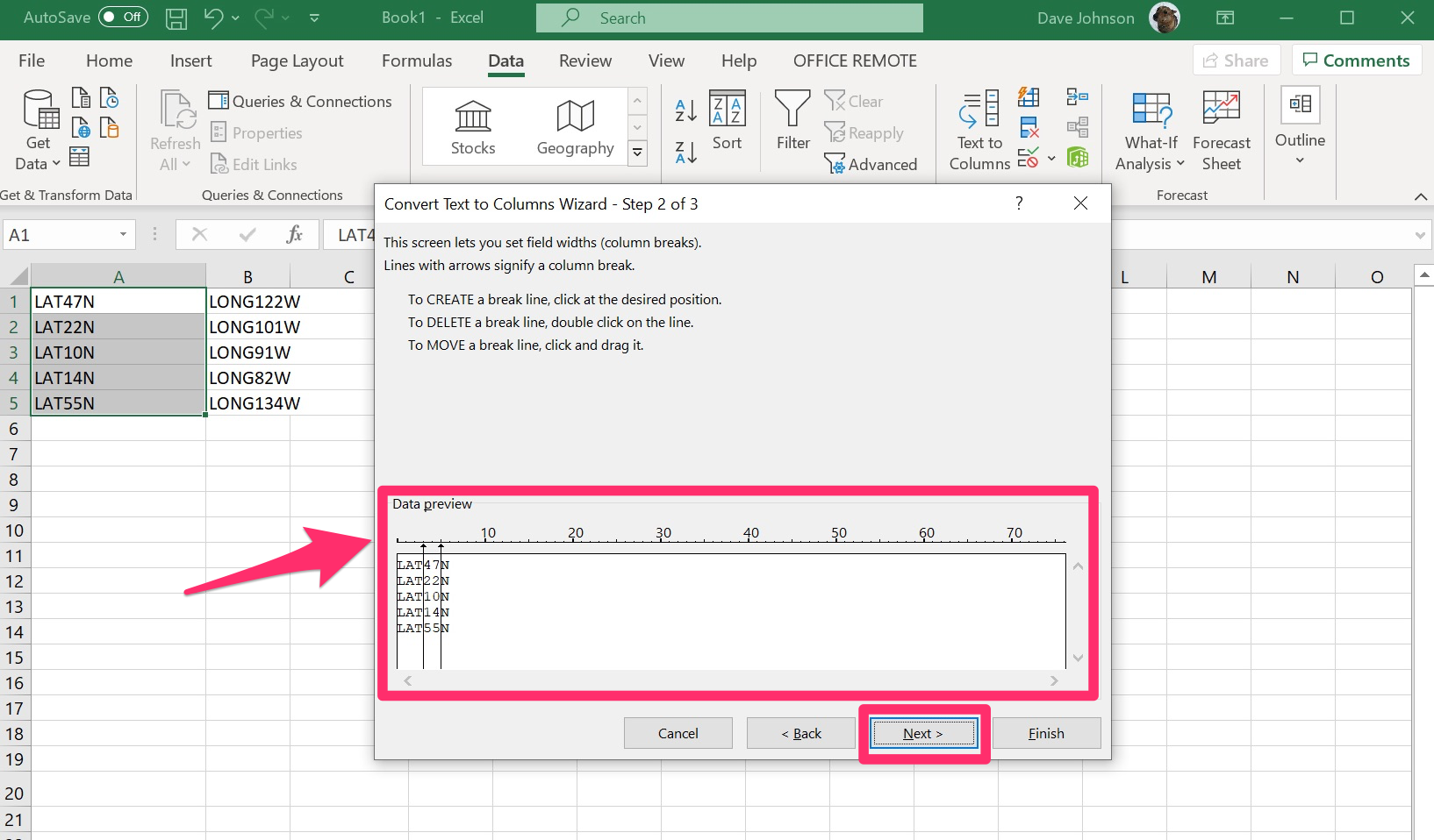 How_to_split_Excel_cell_into_columns 4
